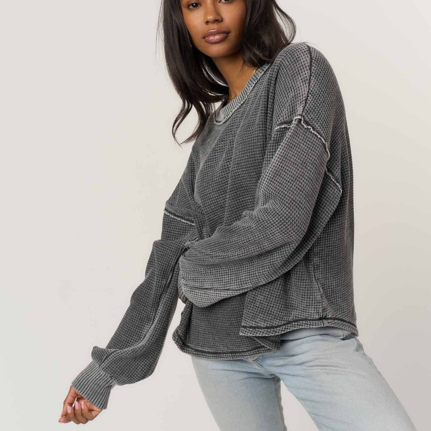 Rhiya Burnout Thermal - Black