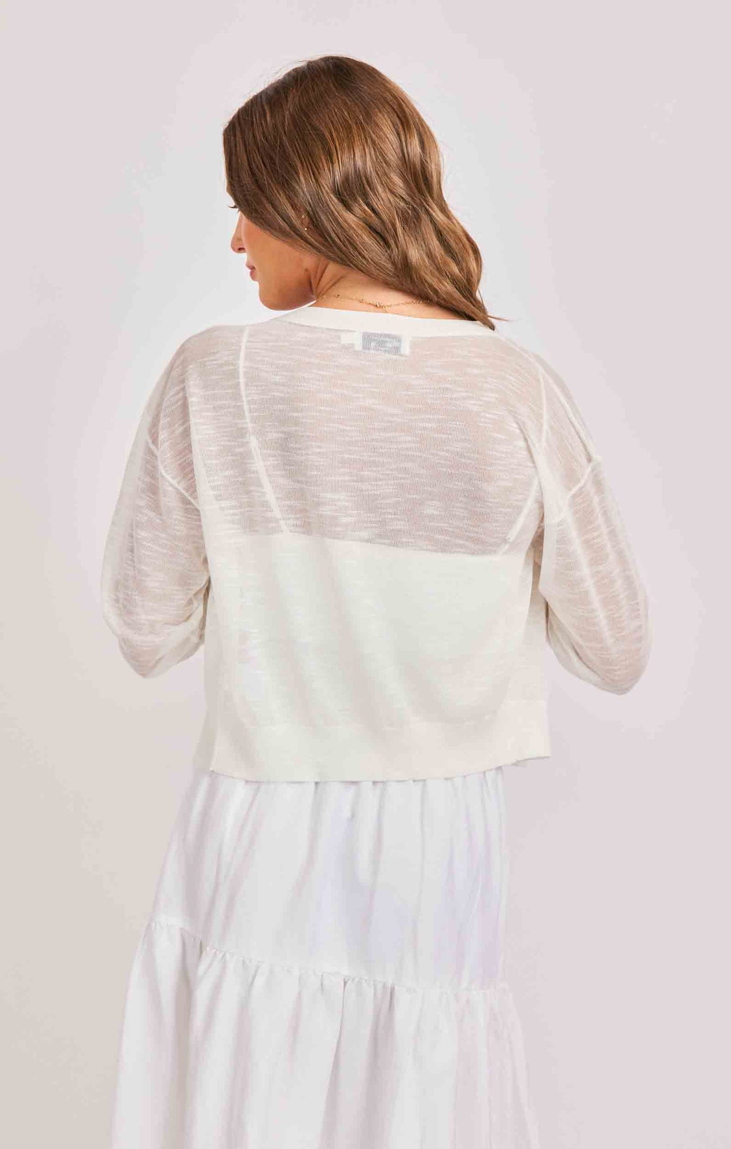 Evie Cardigan - White