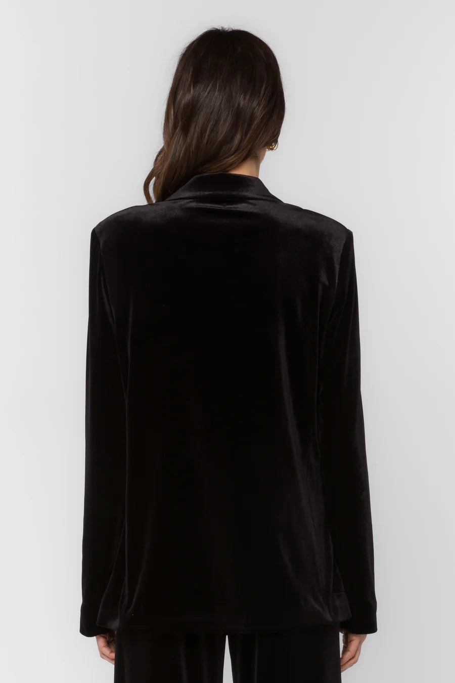 Lizzy Velvet Blazer - Black