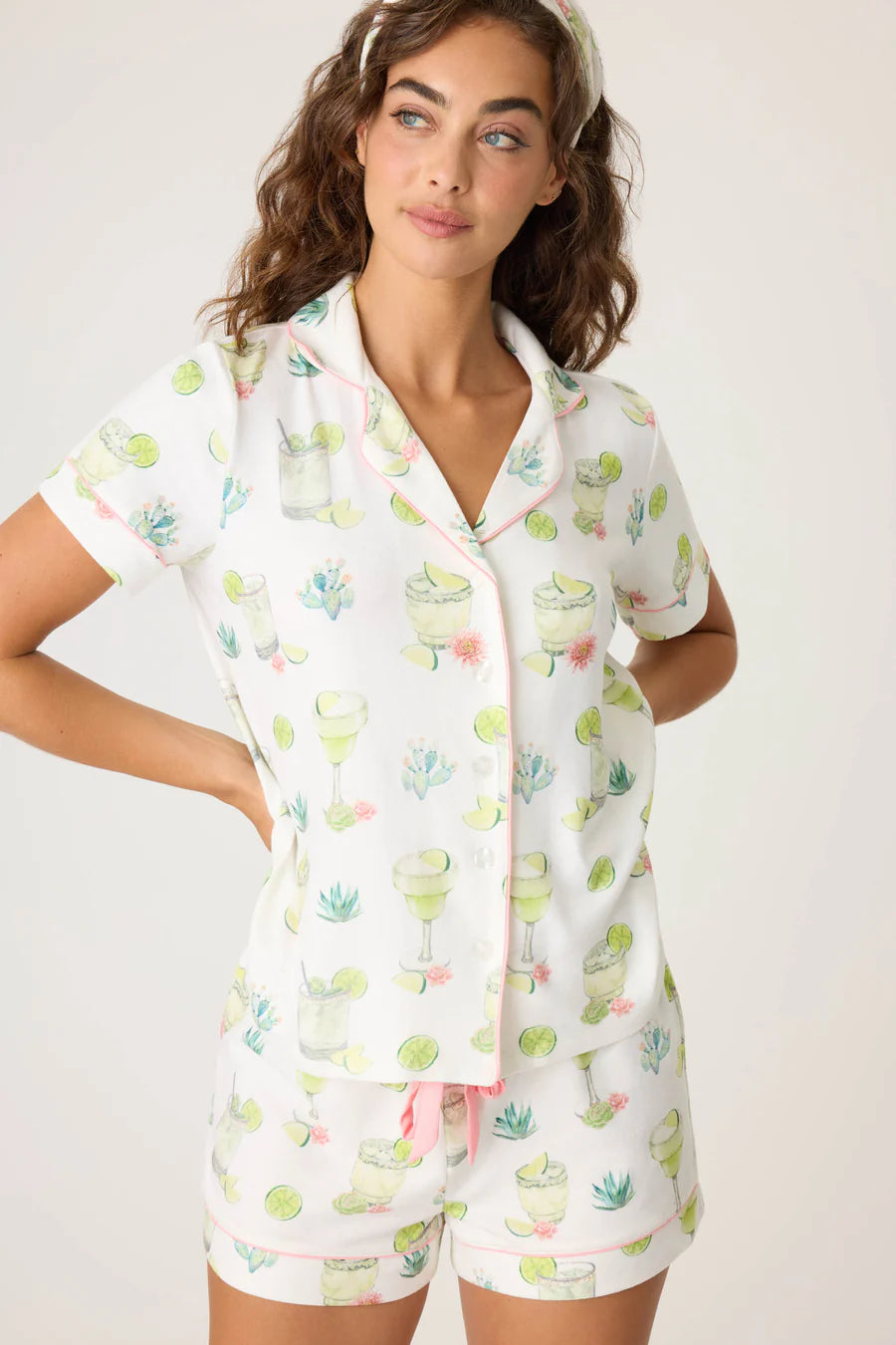 Limes & Sunshine Pj Set - Ivory