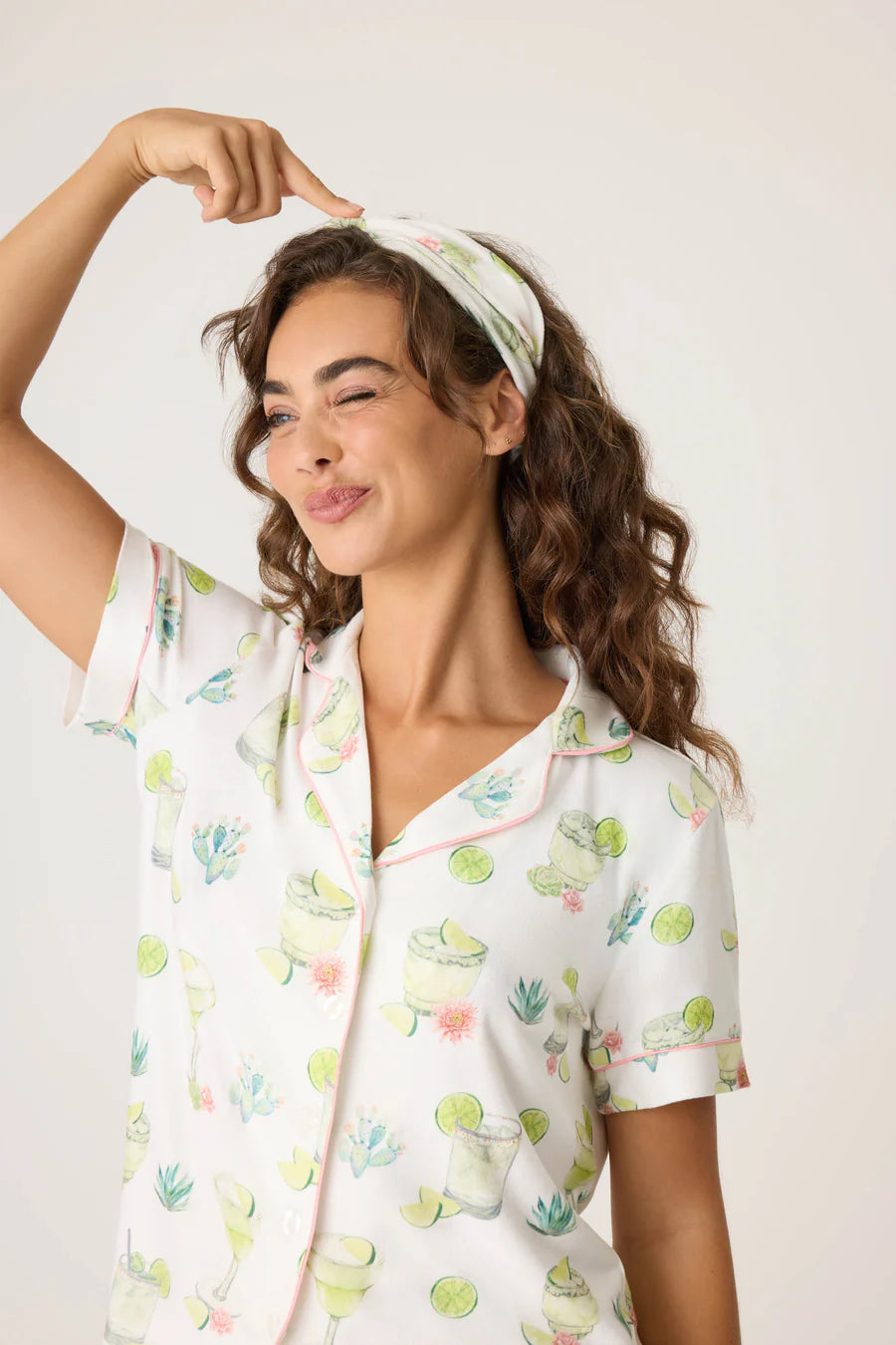 Limes & Sunshine Pj Set - Ivory