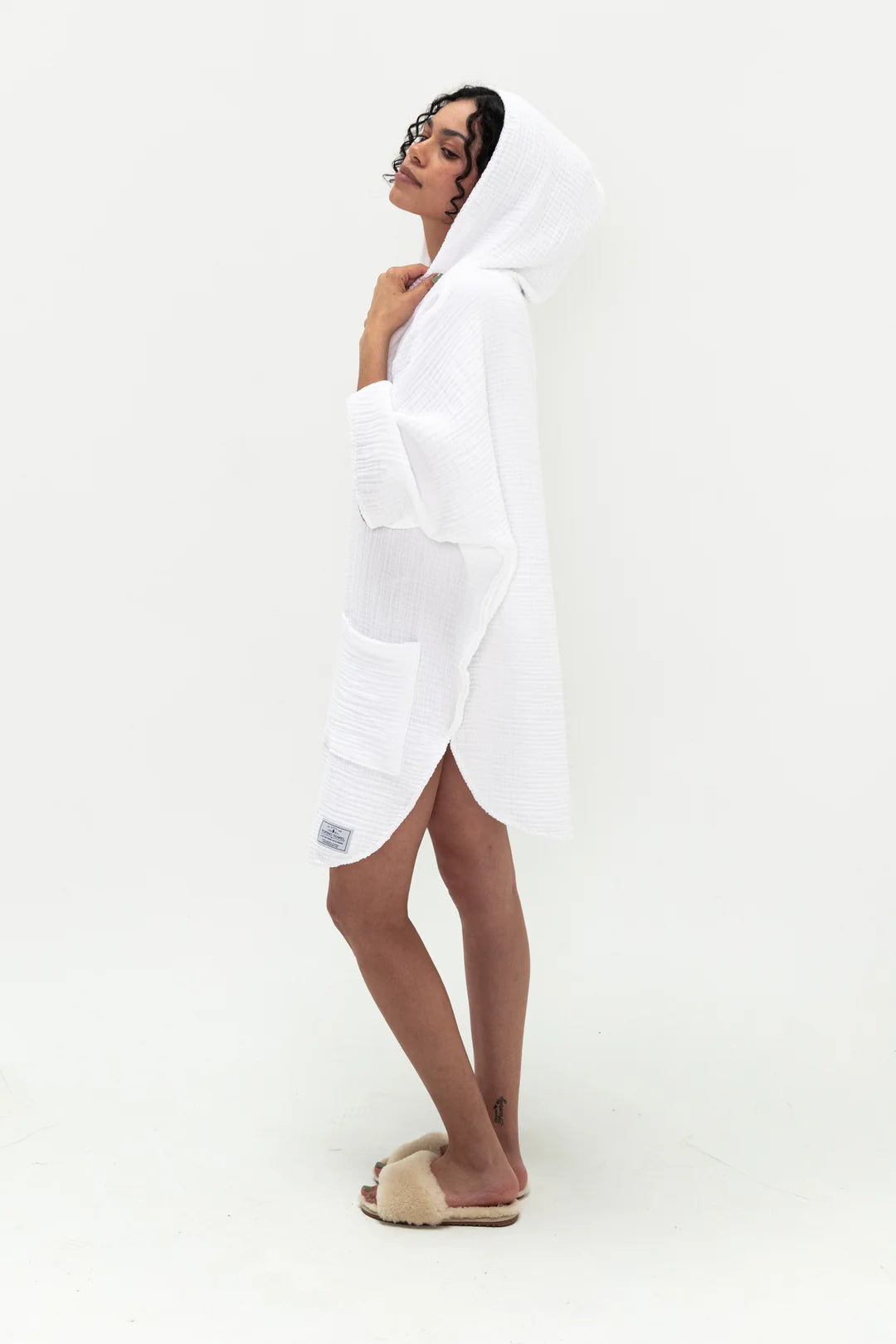 The Cocoon Surf Poncho - White