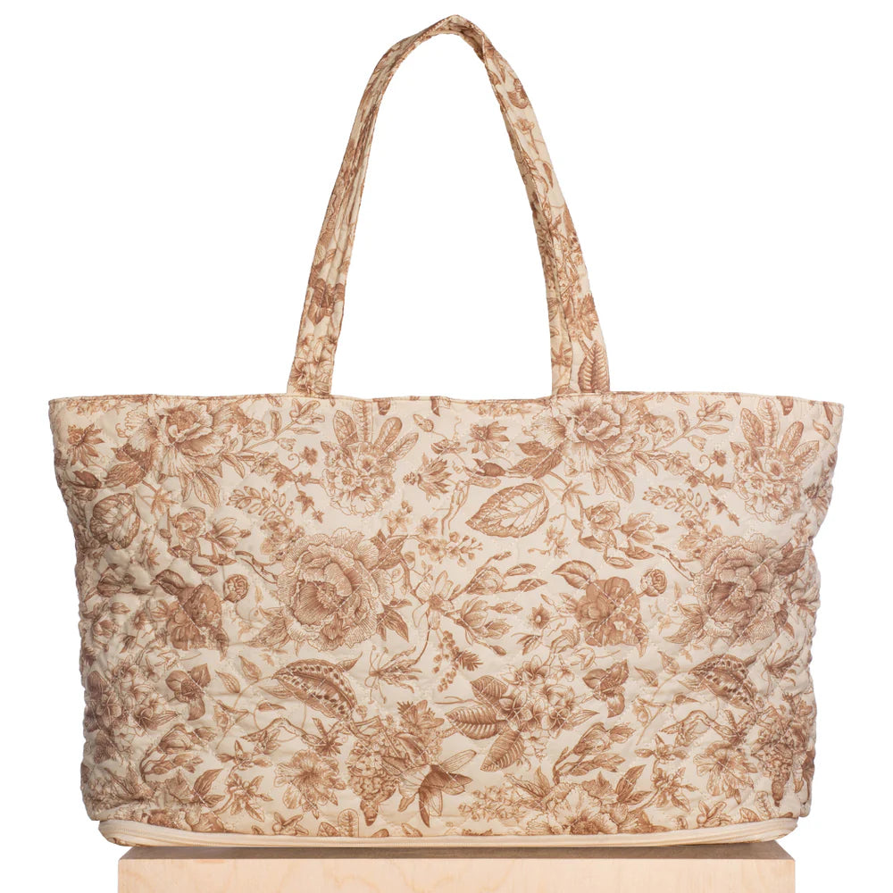 Quilted Expandable Tote - Toile