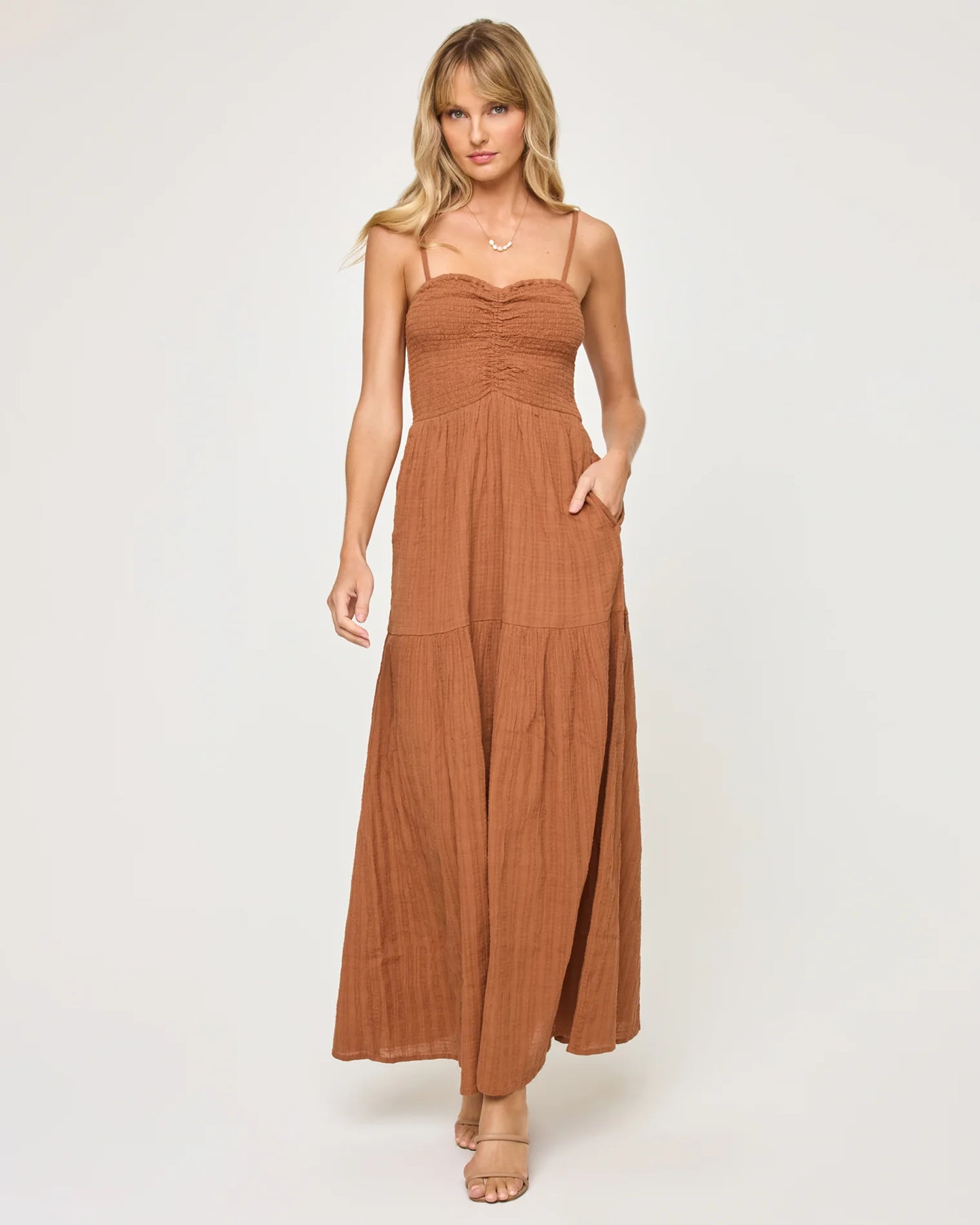 Mallorca Dress - Brown Sugar
