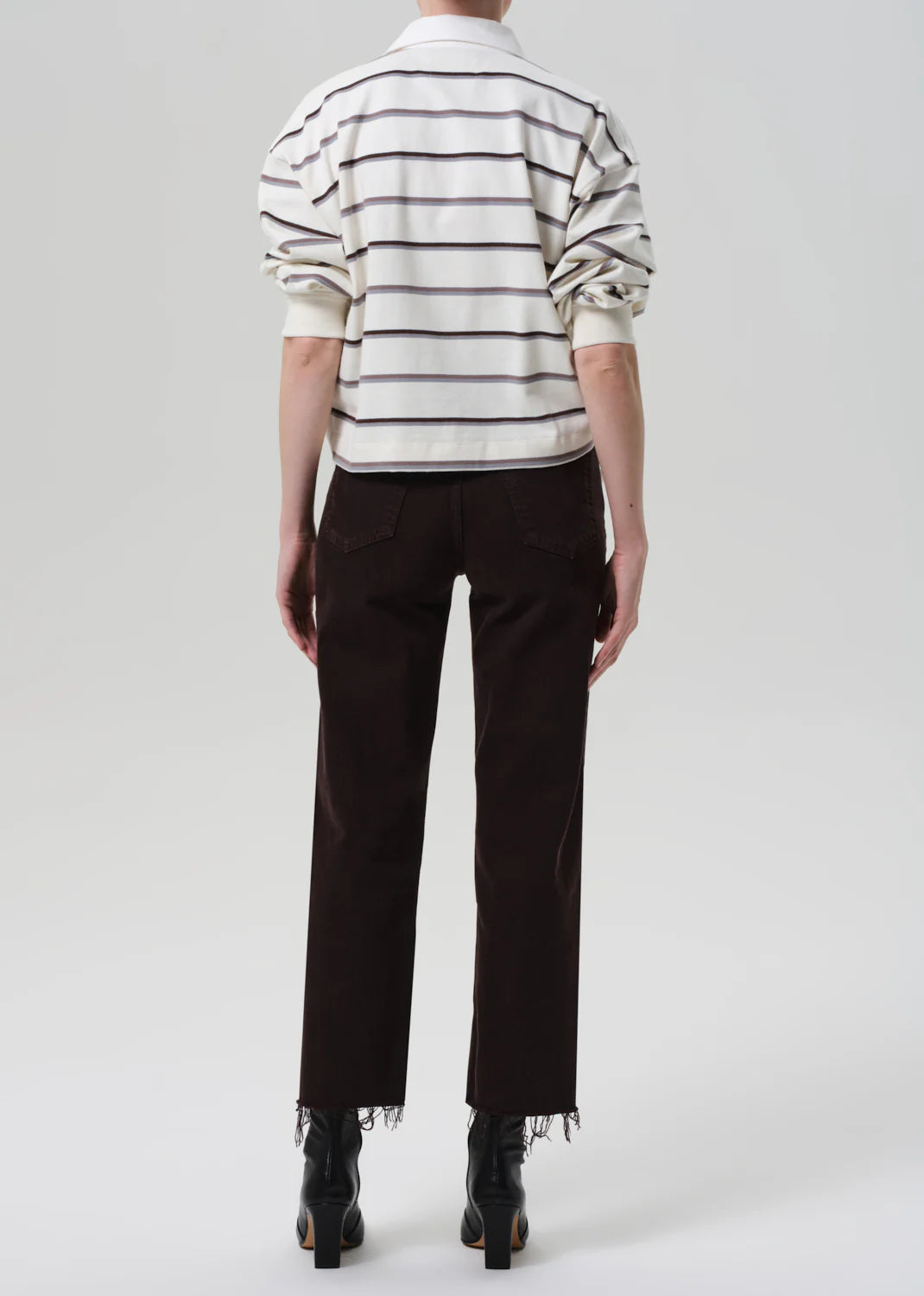 Palma Straight Raw Hem - Carob