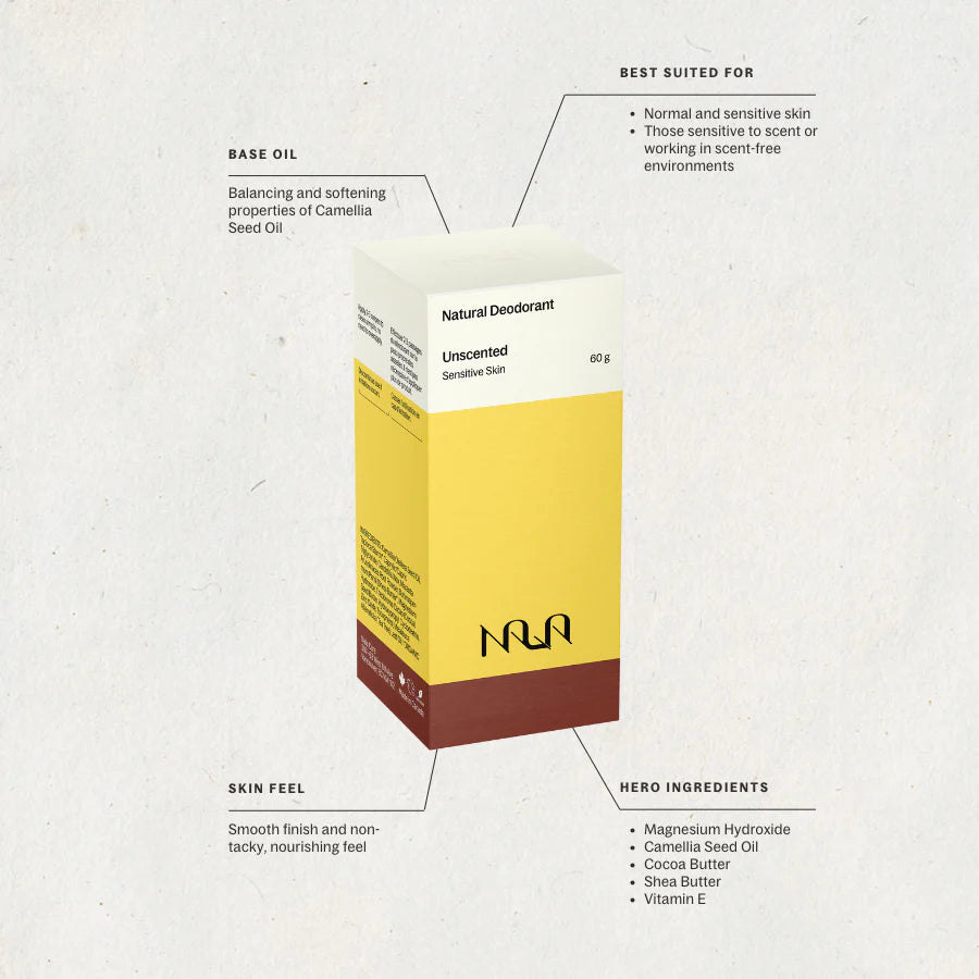Unscented Natural Deodorant