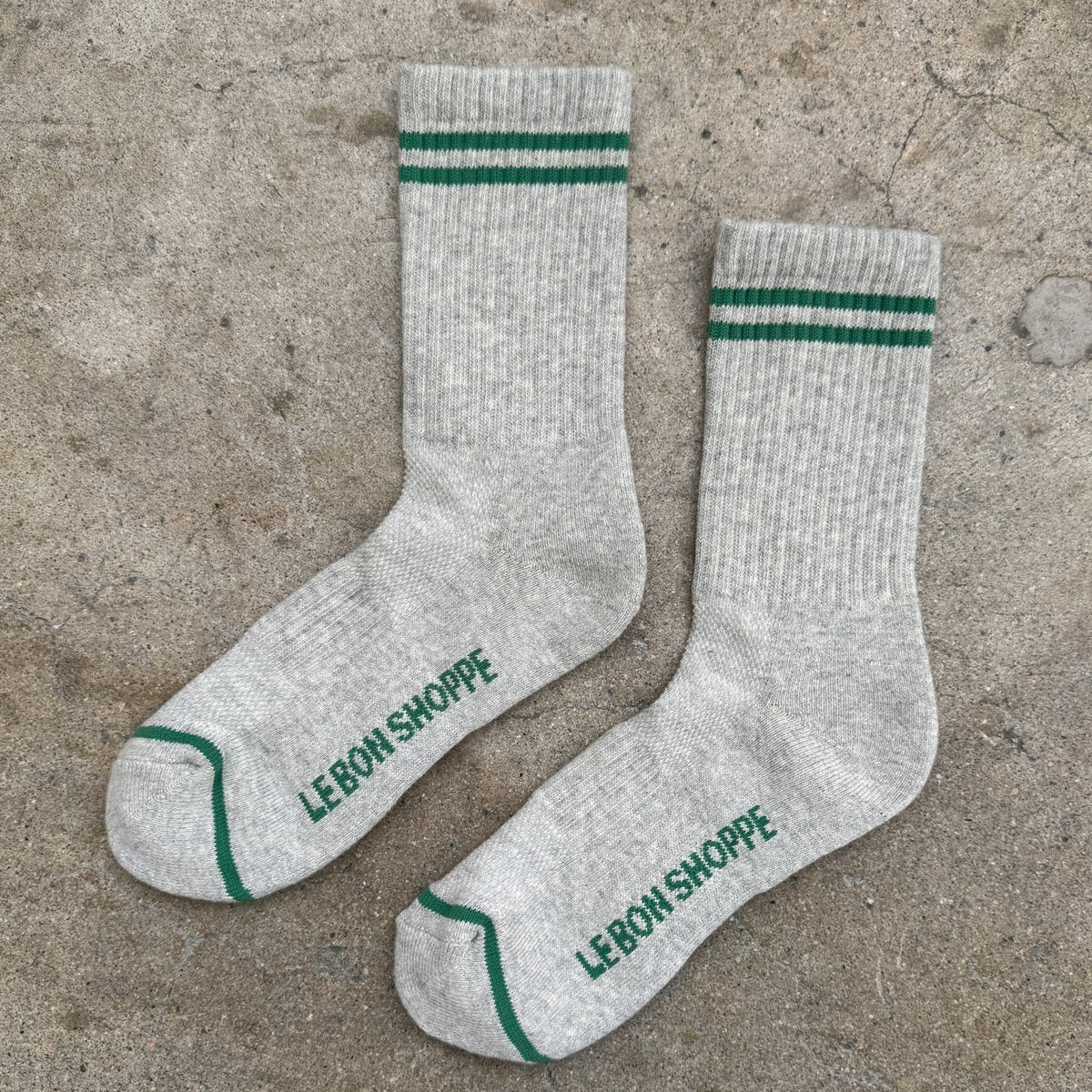 Boyfriend Socks - Light Grey