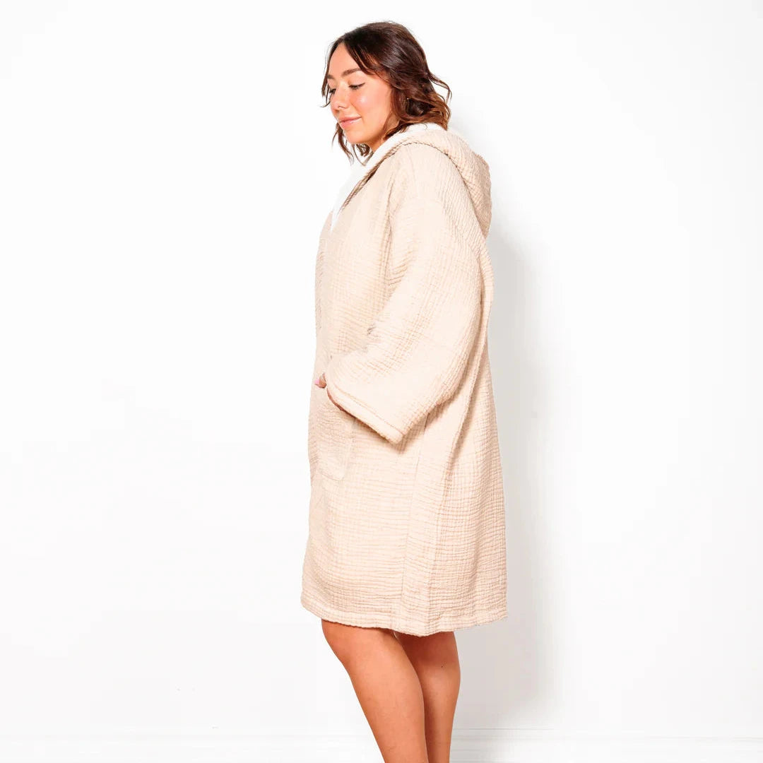 Polar Fleece Zip Poncho