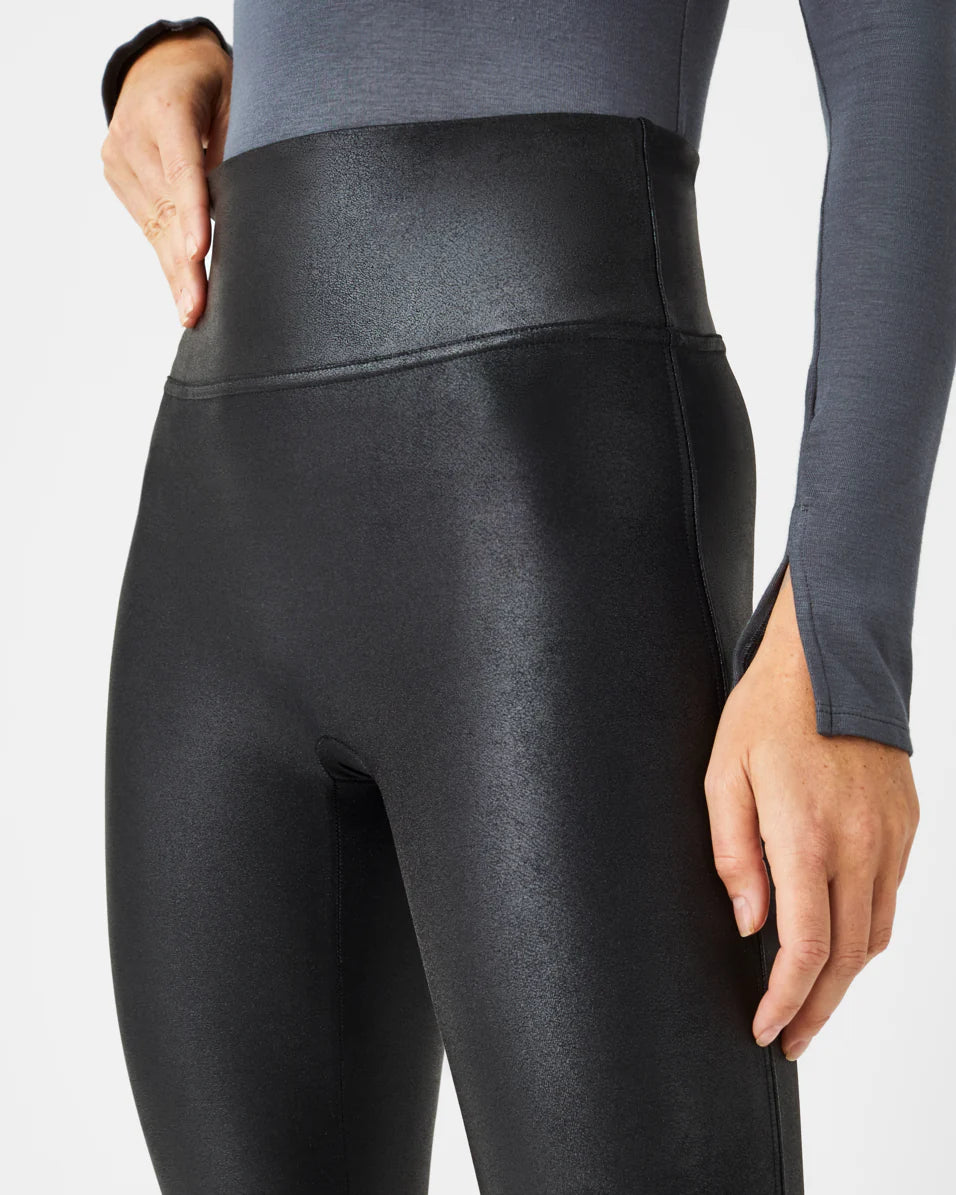 Faux Leather Leggings - Black