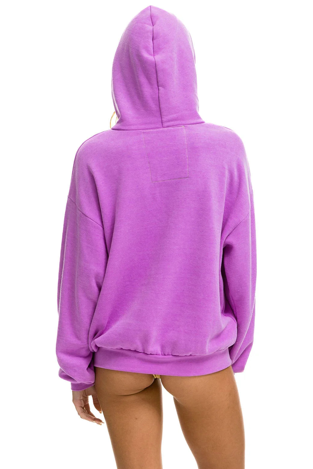 Logo Pullover Relaxed Hoodie - Neon Purple