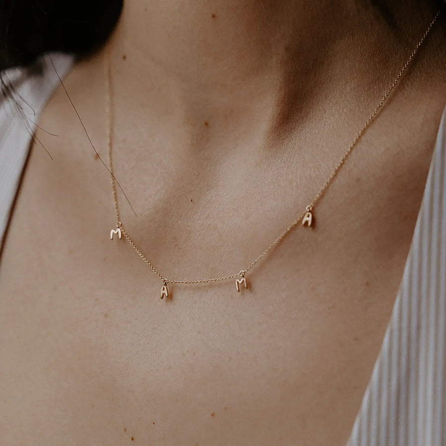 The Mama Necklace - Yellow Gold