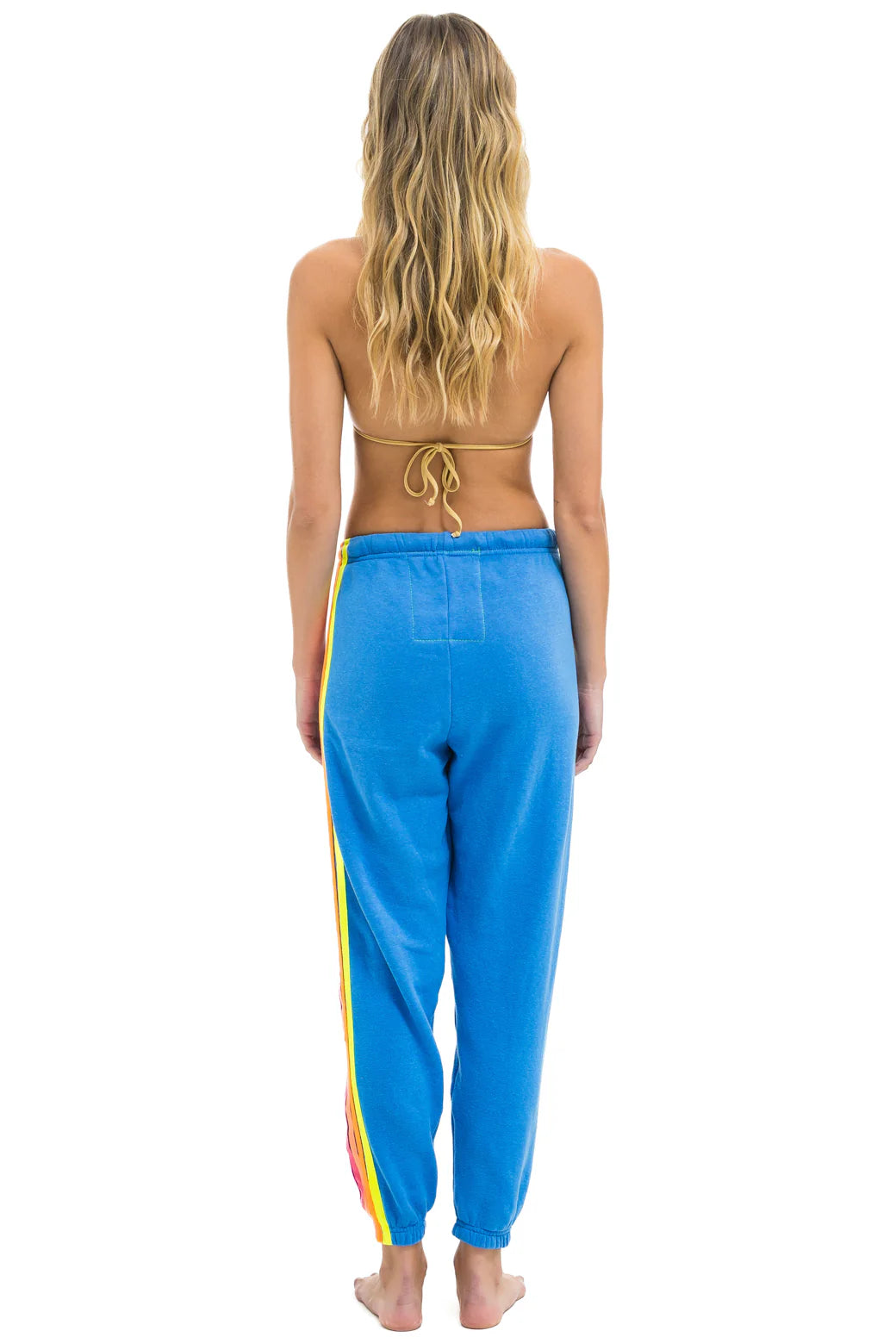 5 Stripe Sweatpant - Cobalt / Neon
