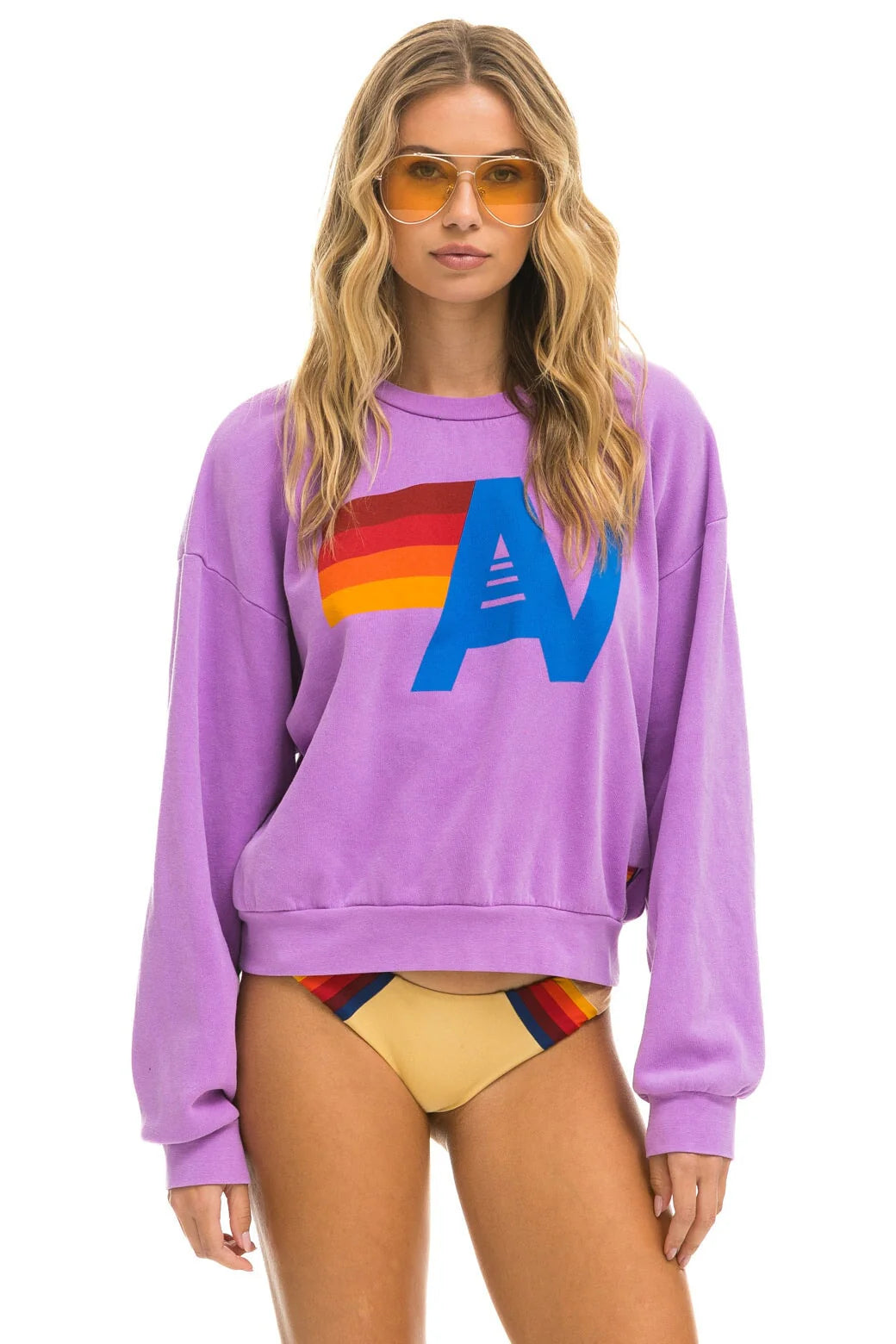 Logo Relaxed Crew - Neon Purple