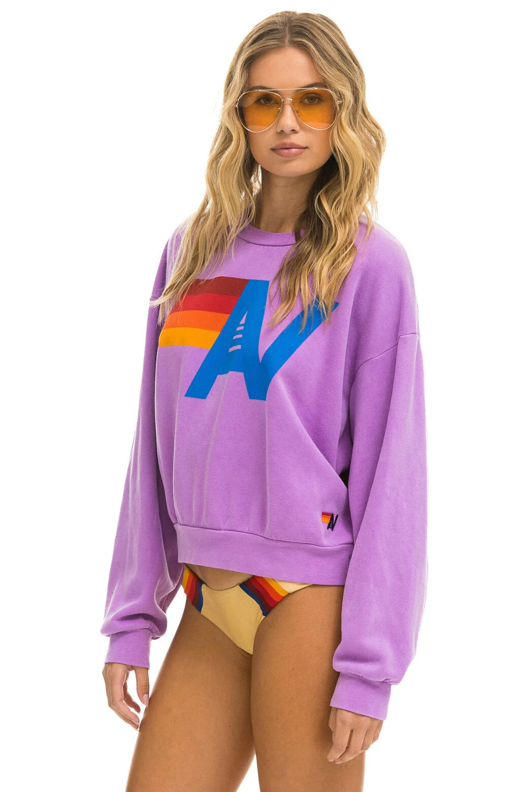 Logo Relaxed Crew - Neon Purple