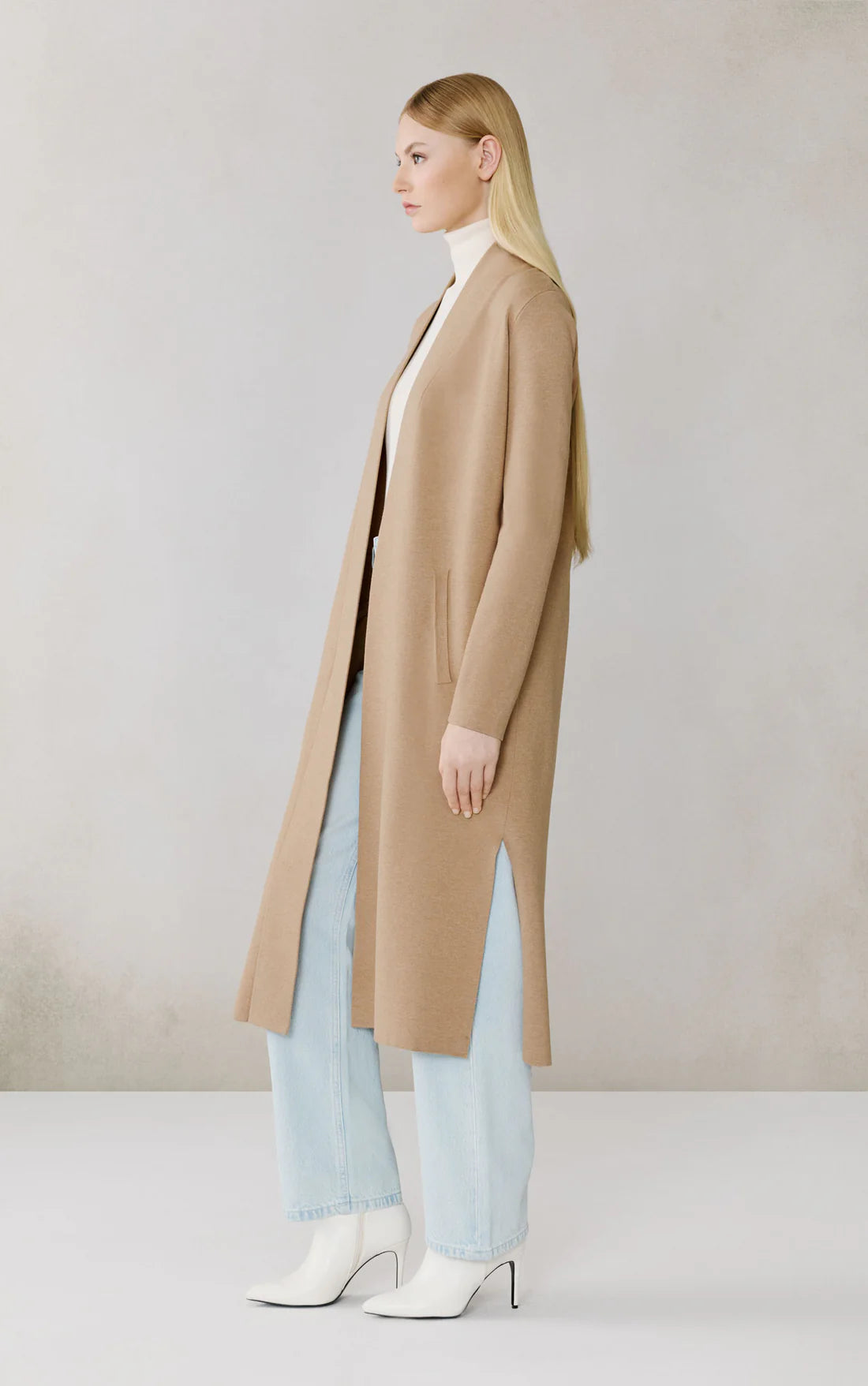 Zola Maxi Coatigan - Teak Heather
