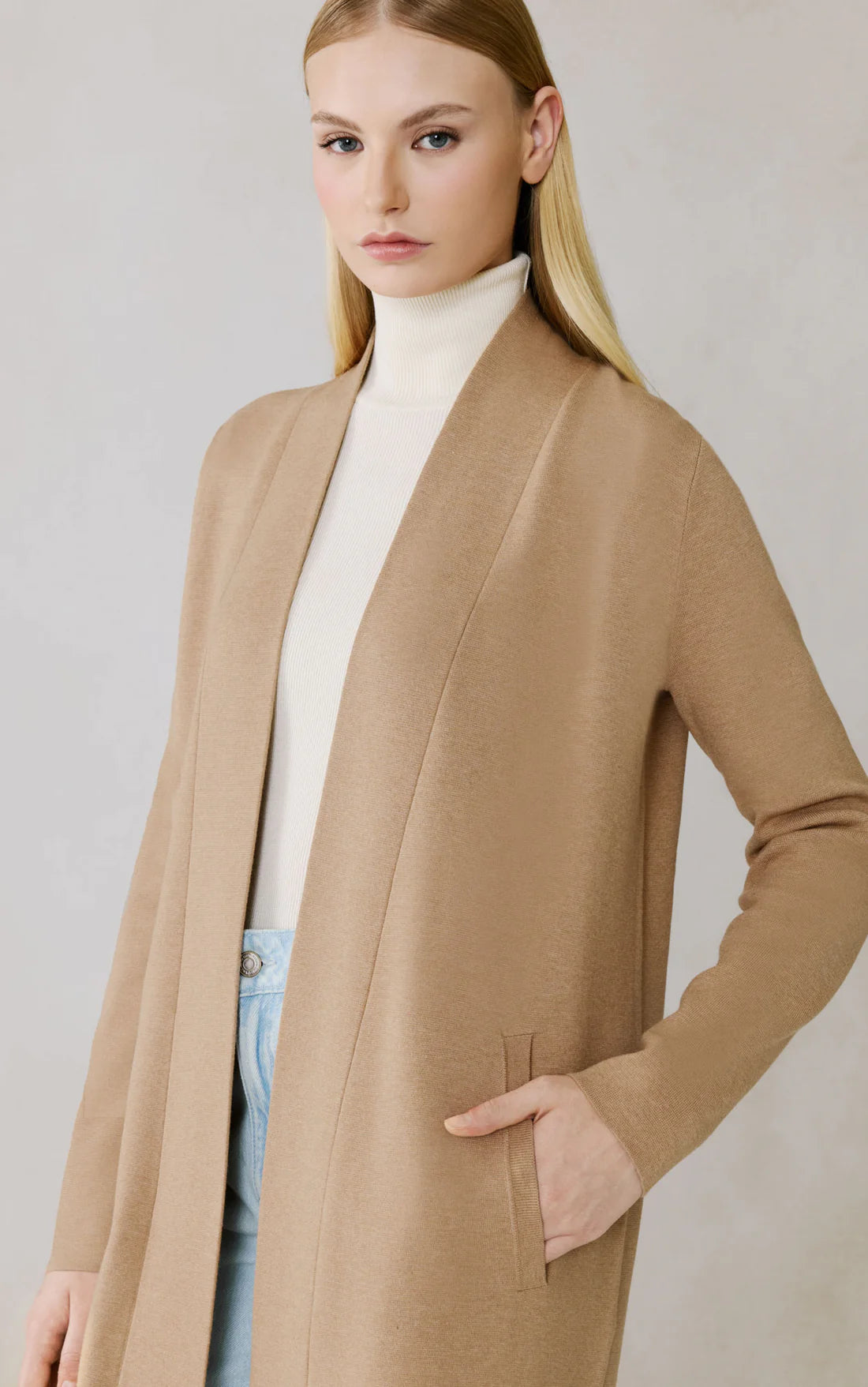Zola Maxi Coatigan - Teak Heather