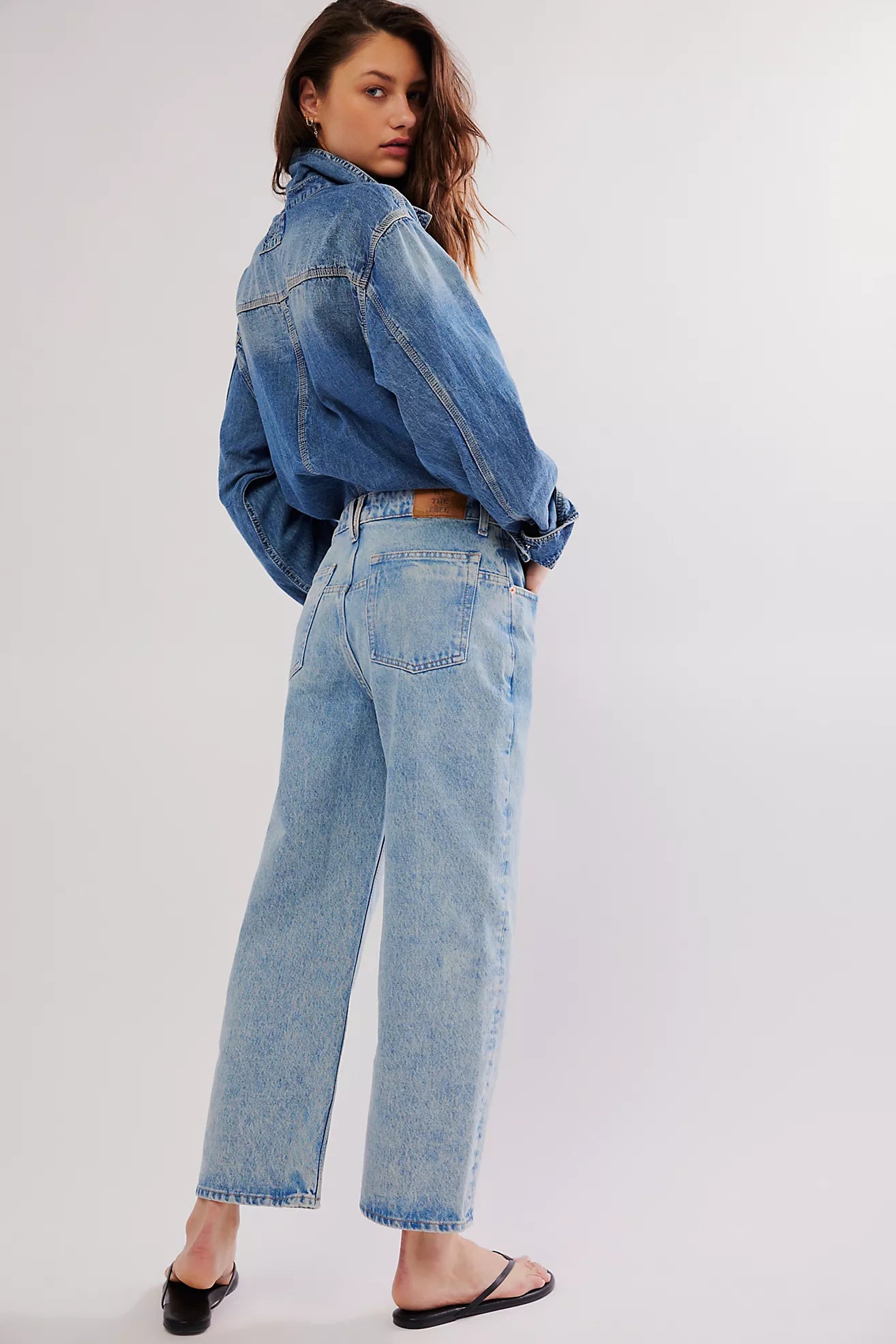 Deep Trance Dropped Boyfriend Jeans - Sweet Dreams
