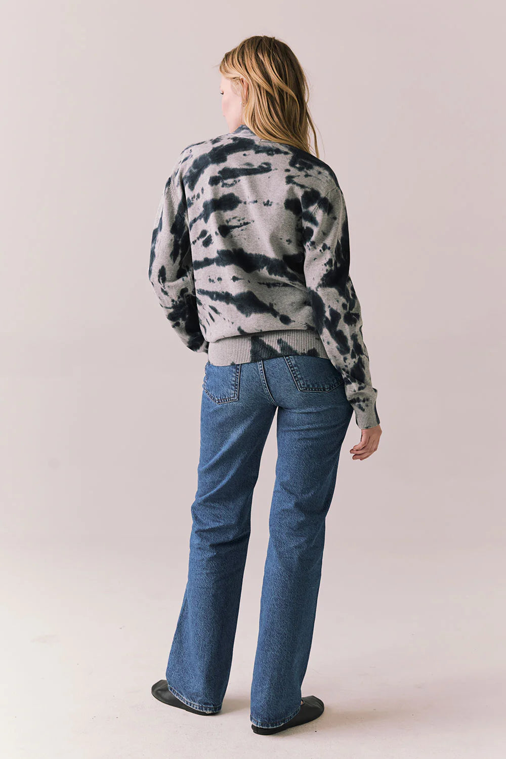 Abstract Tie-Dye Cardigan