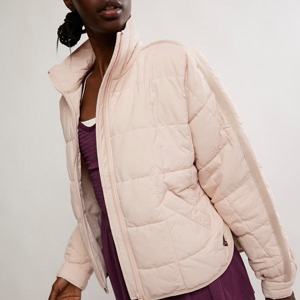 Pippa Packable Puffer Jacket - Ballet Slipper