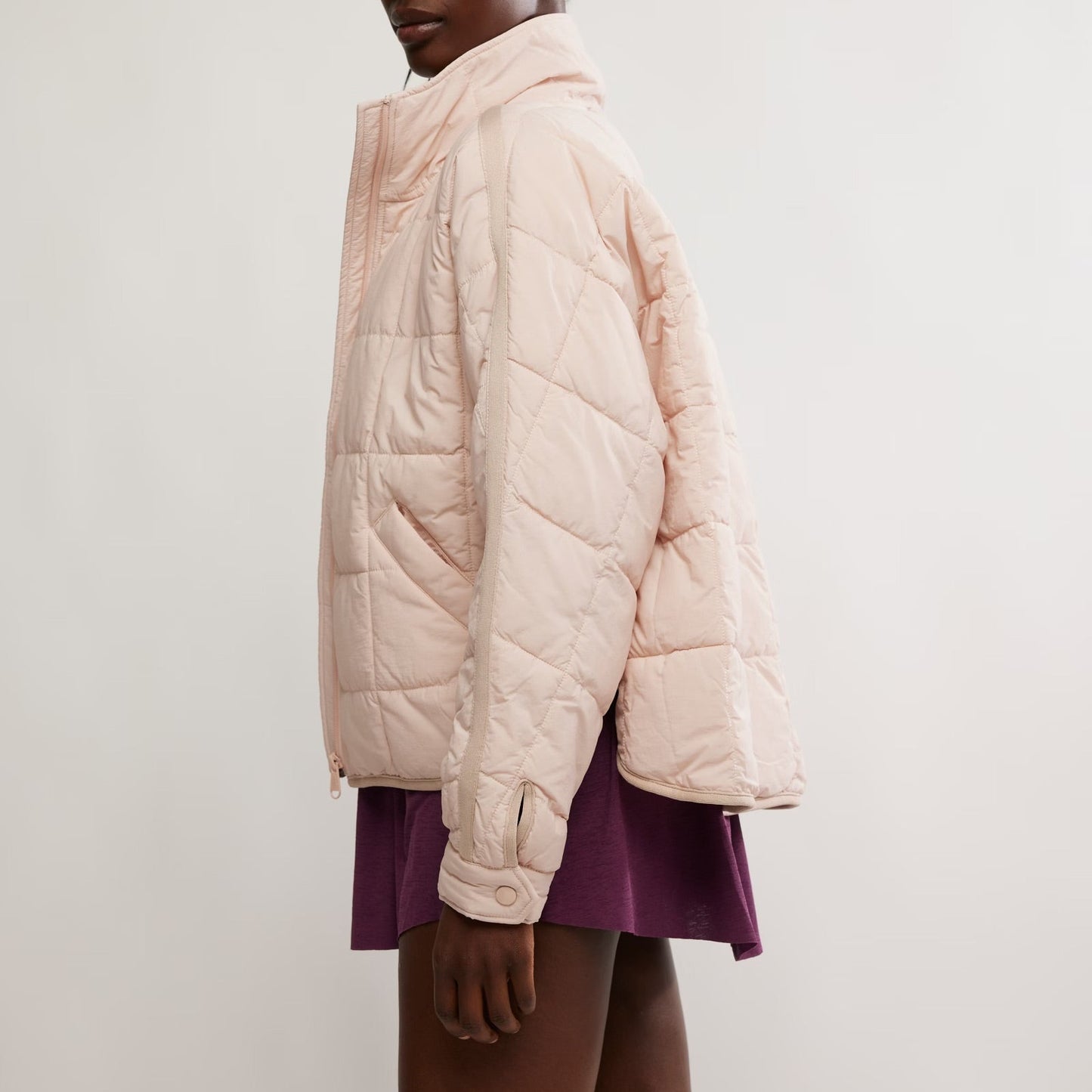 Pippa Packable Puffer Jacket - Ballet Slipper