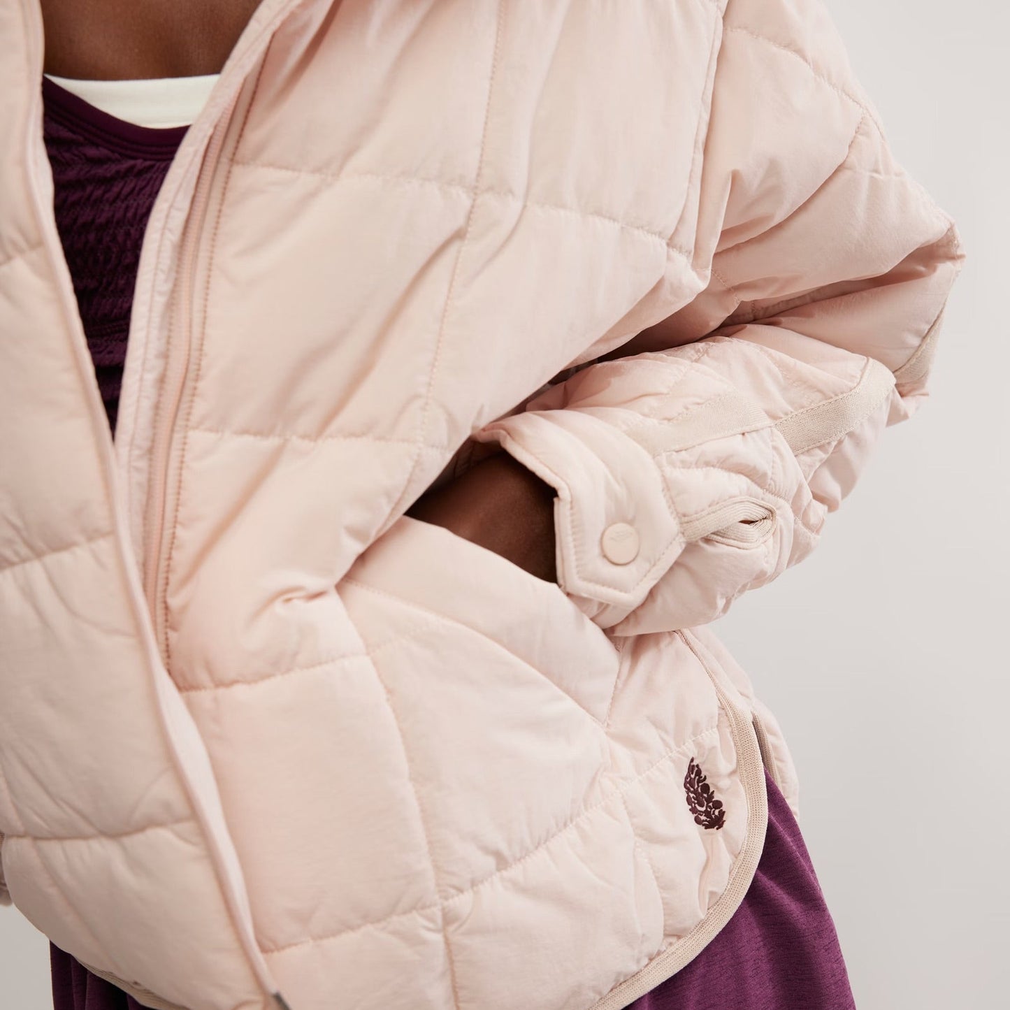Pippa Packable Puffer Jacket - Ballet Slipper