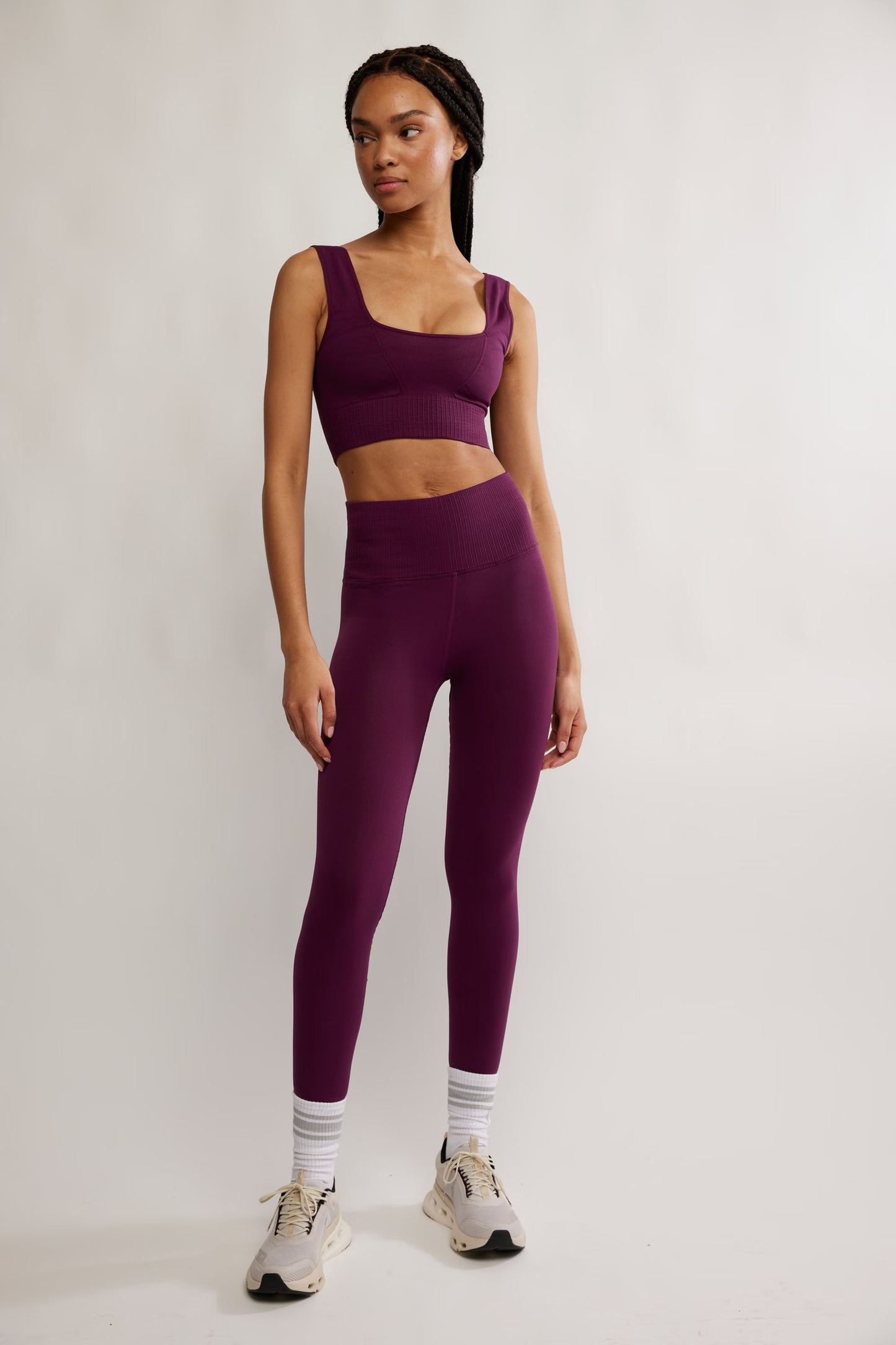 Good Karma Leggings - Black Cherry