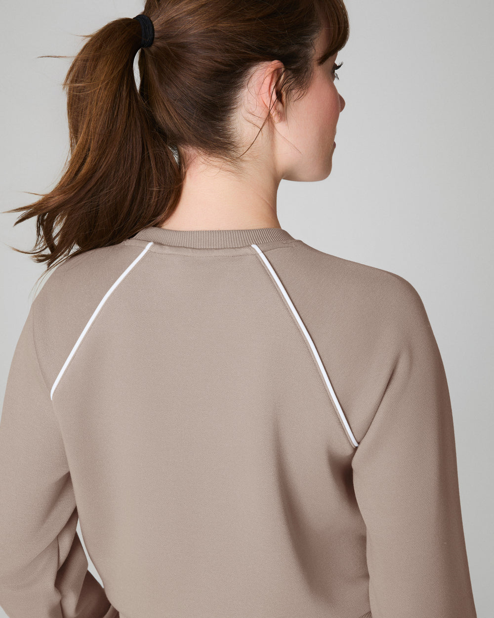 AirEssentials® Pique Crewneck Top - Ashwood