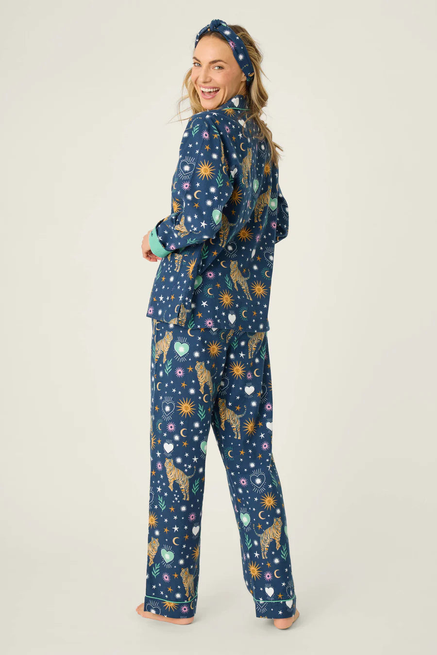 Wild At Heart Tiger Print Flannel PJ Set