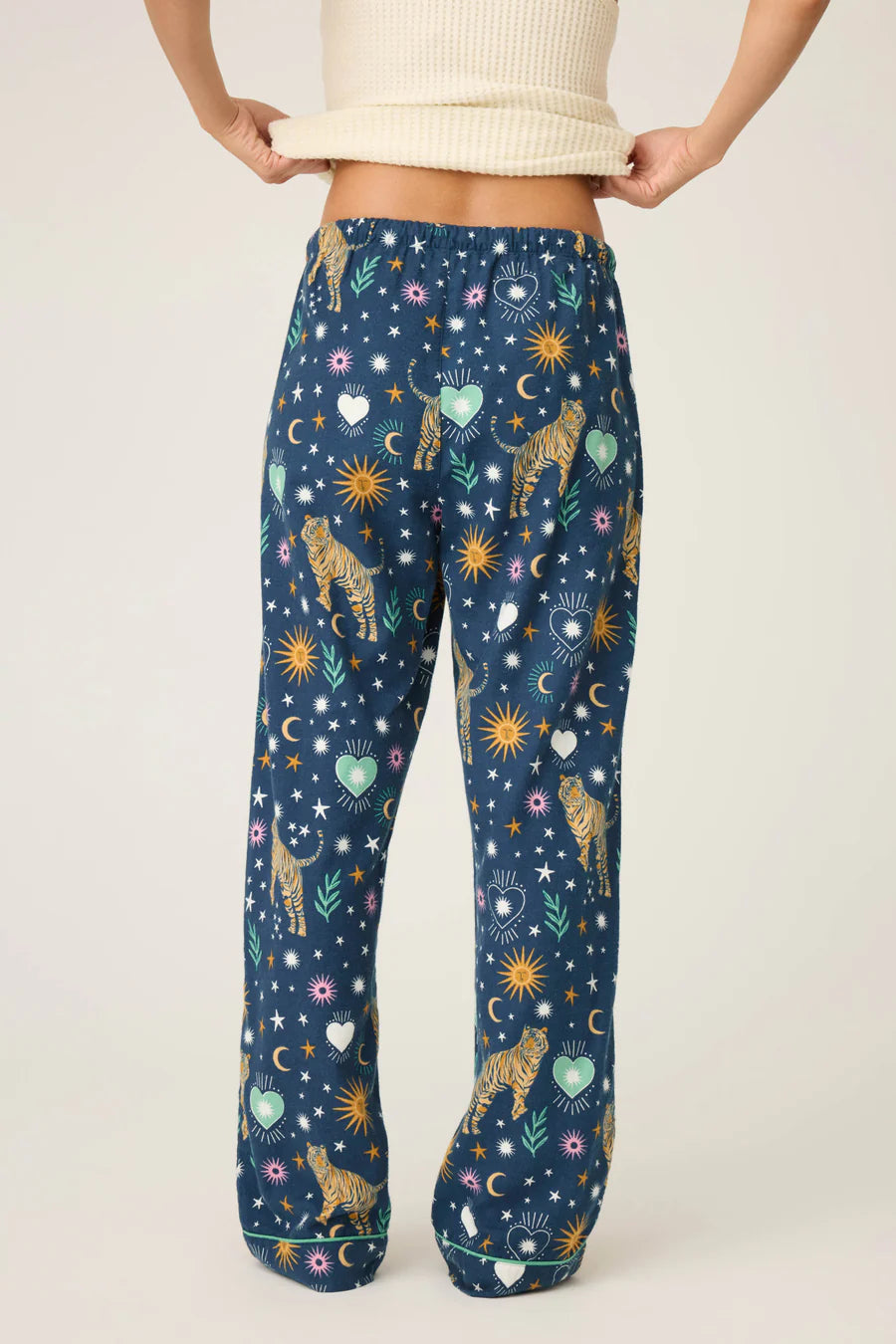 Wild At Heart Tiger Print Flannel Pajama Pants