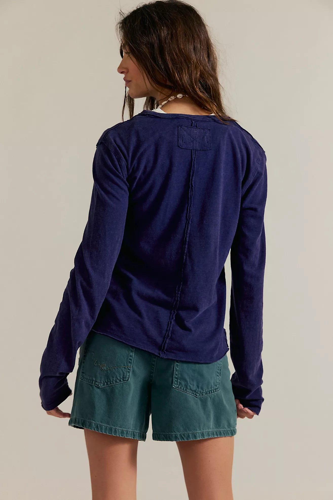 Nova Tee Long Sleeve - Peacoat