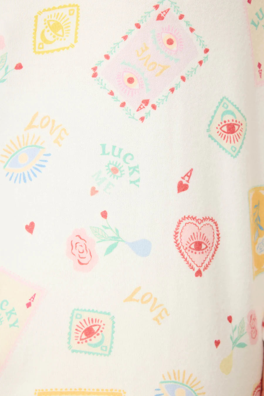Lucky Me Tarot Card Print PJ Set