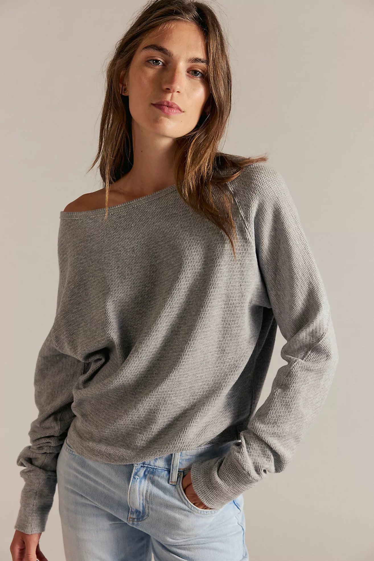 Jess Long Sleeve - Heather Grey