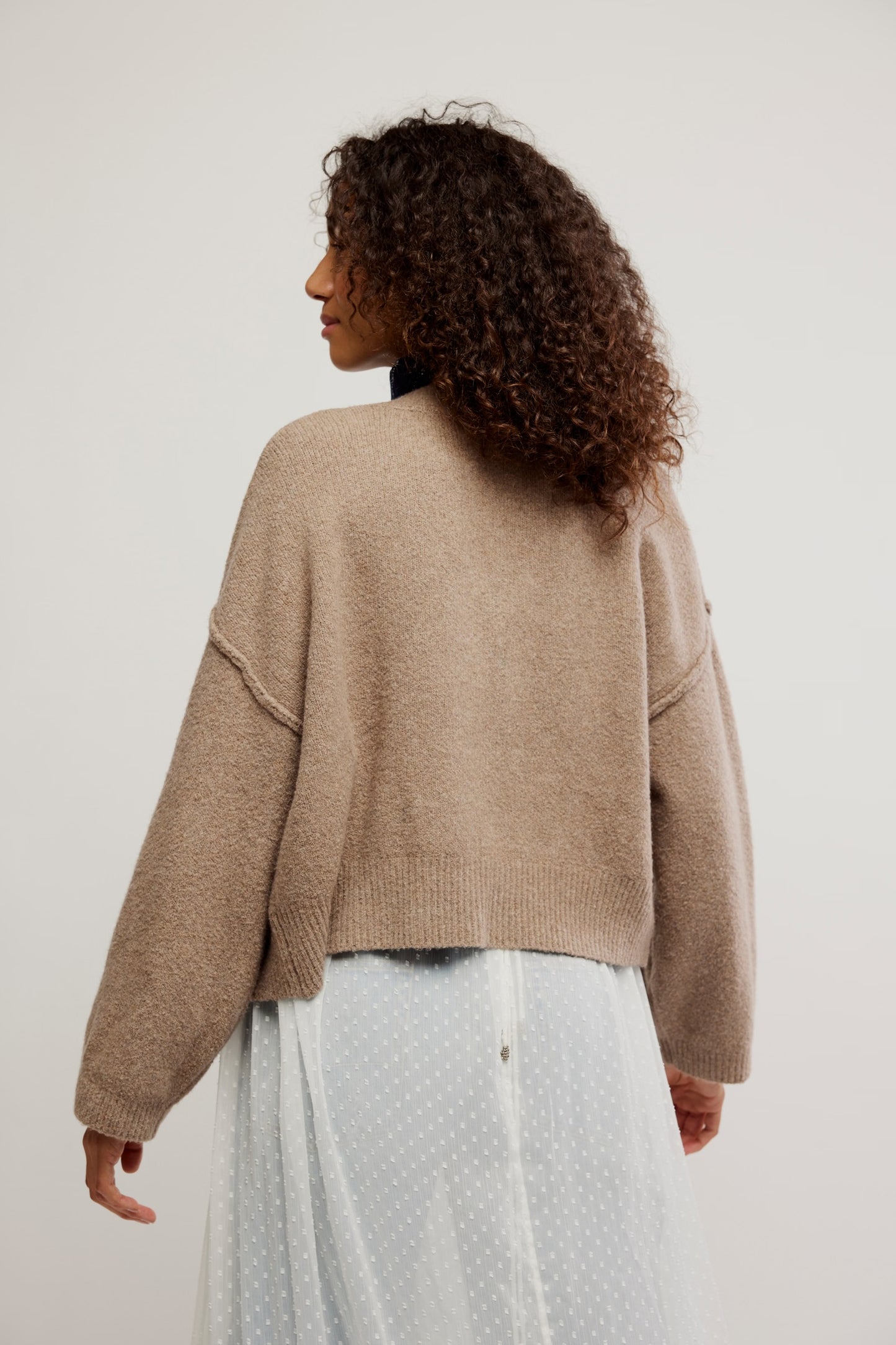 Cool Of The Night Cardi -Mocha Melange