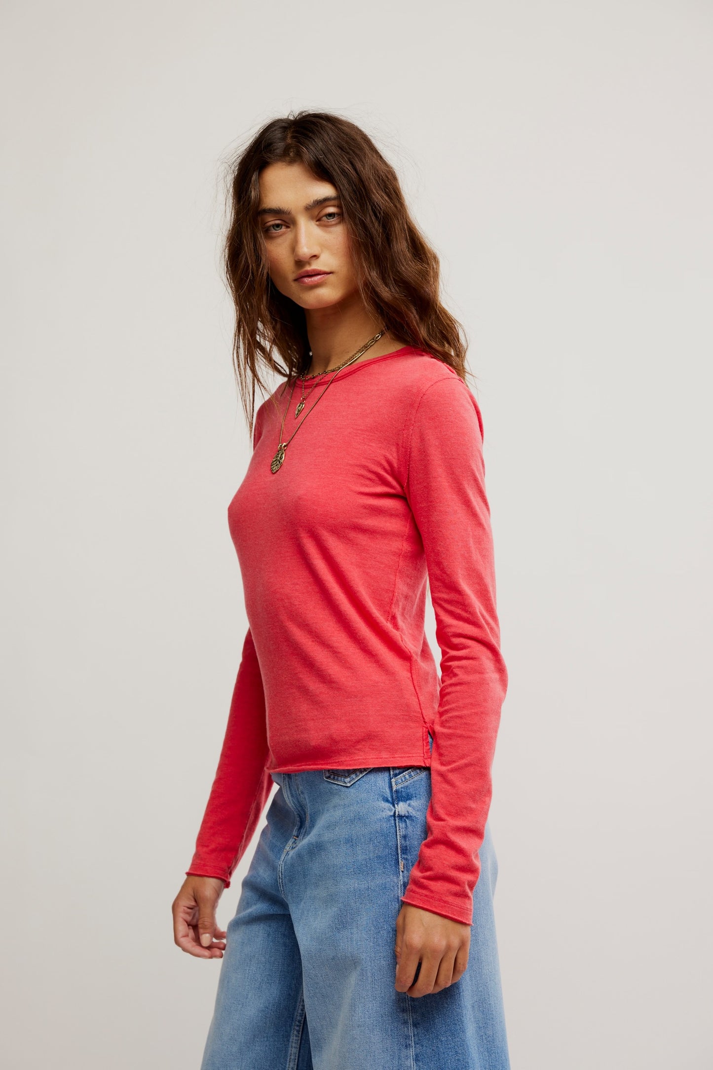 Nova Tee Long Sleeve - Rococco Red