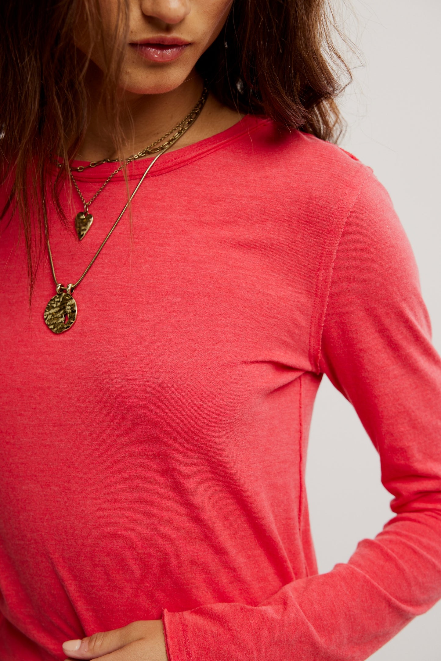 Nova Tee Long Sleeve - Rococco Red