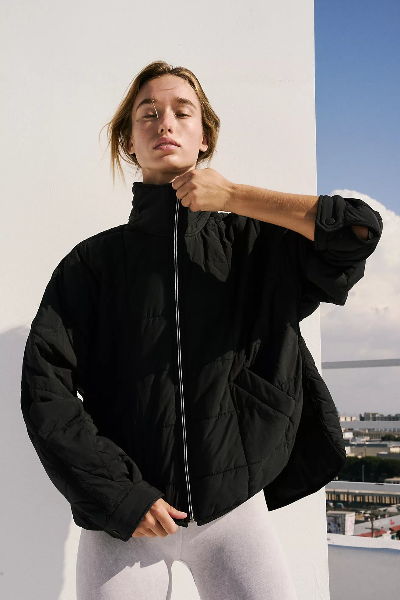 Pippa Packable Puffer Jacket - Black