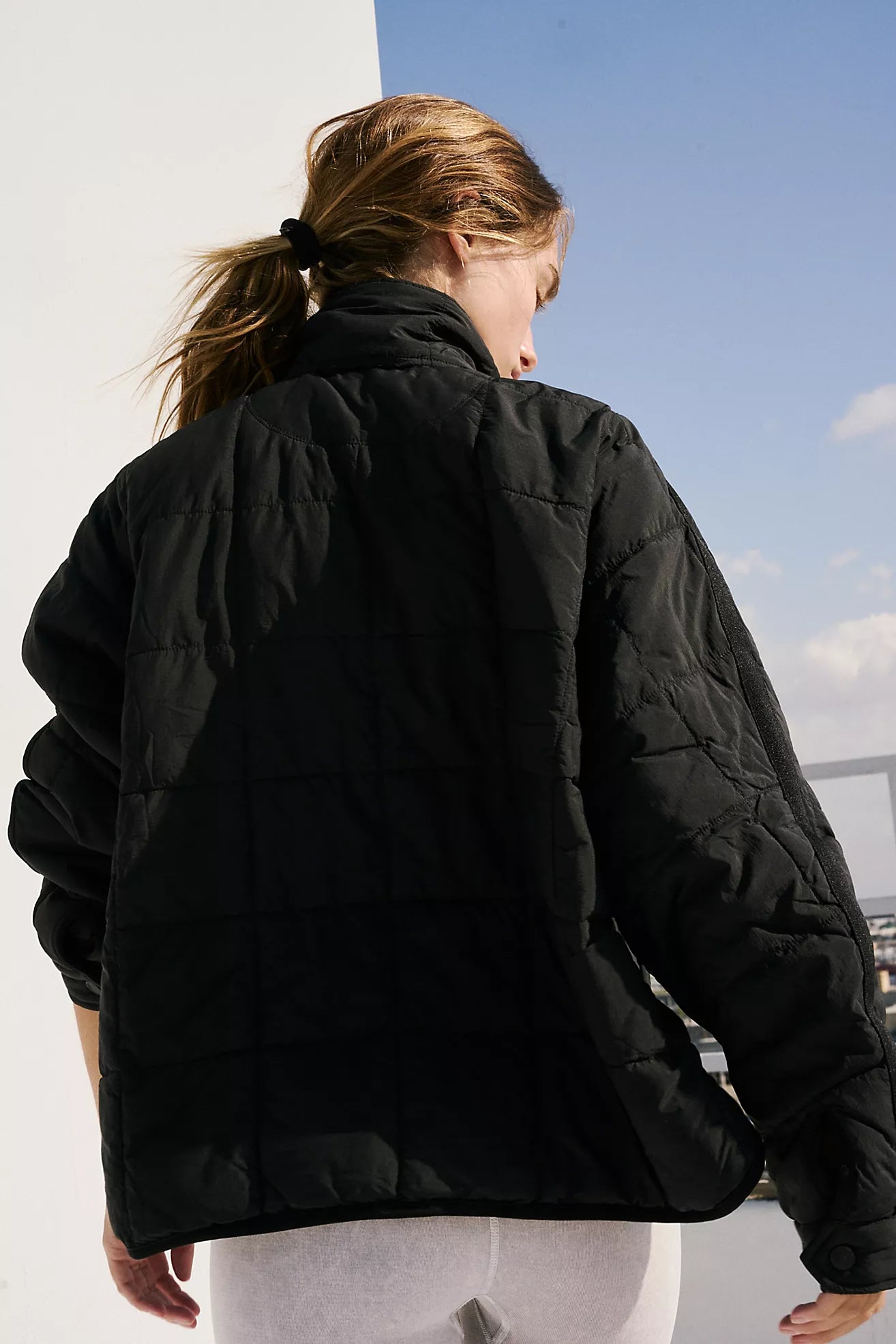 Pippa Packable Puffer Jacket - Black