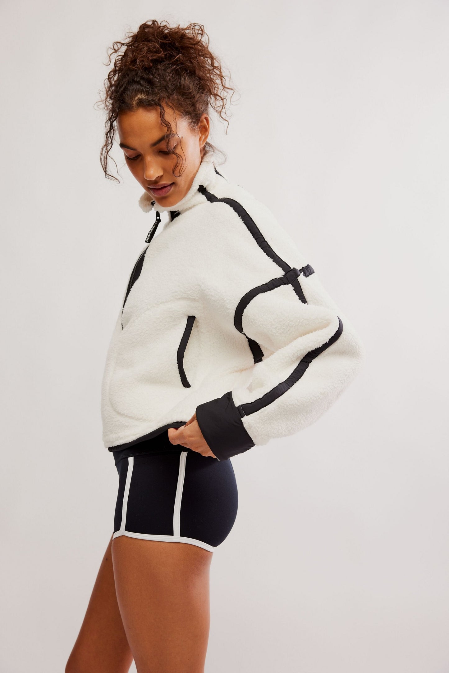 Mountain High Half Zip Fleece - White Combo