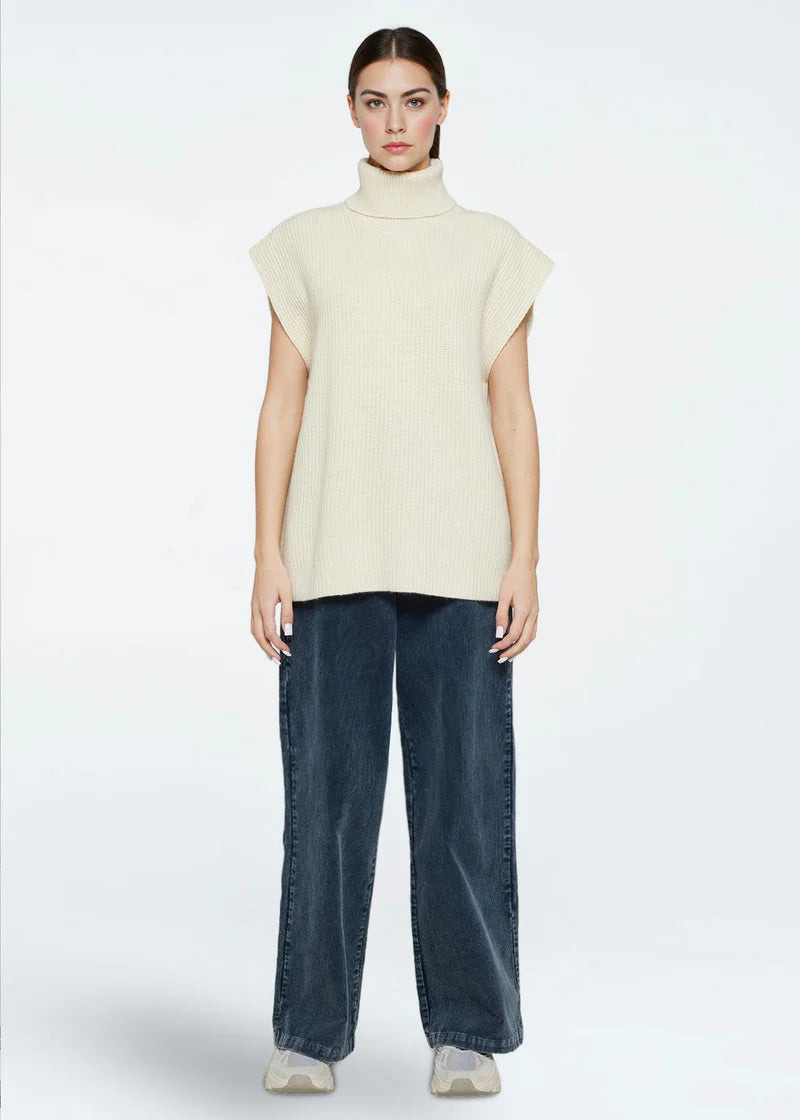 Naja Knit Vest - Turtledove