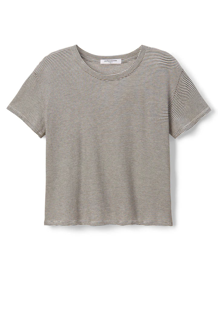 Harley Stripe Tee - Ivory / Black