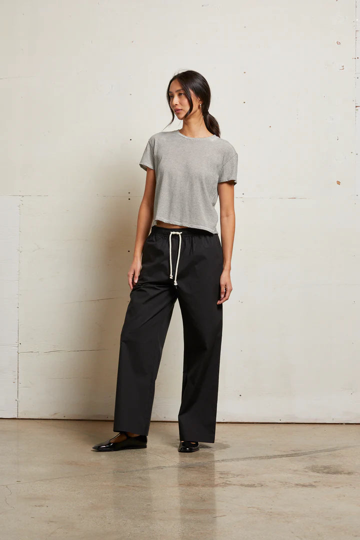 Harley Stripe Tee - Ivory / Black