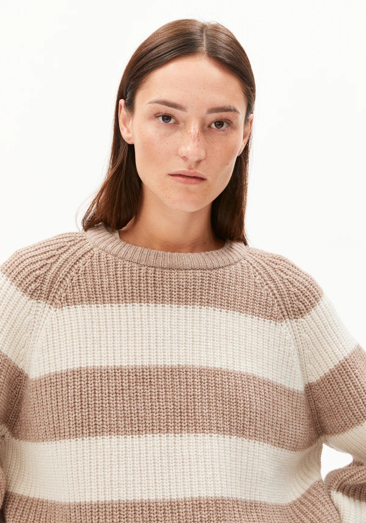 Kaagi Stripes Knit - Camel Melange