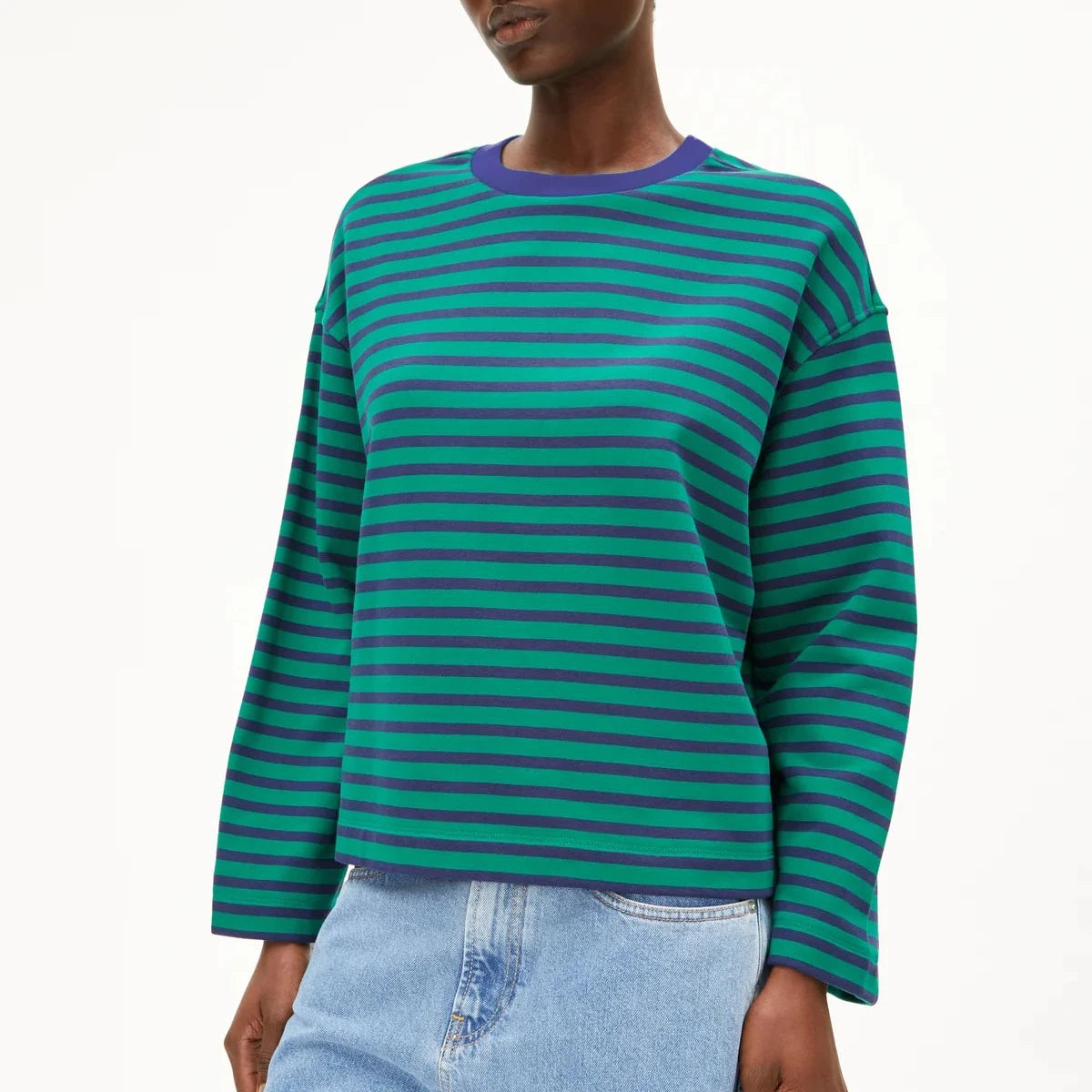 Frankaa Maarlen Stripe - Emerald Green / Blue