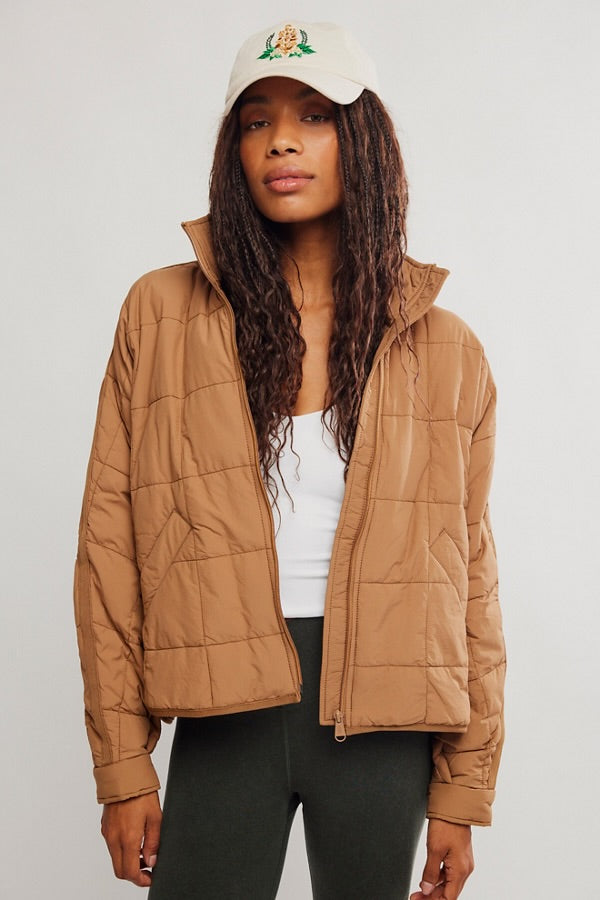 Pippa Packable Puffer Jacket - Twig