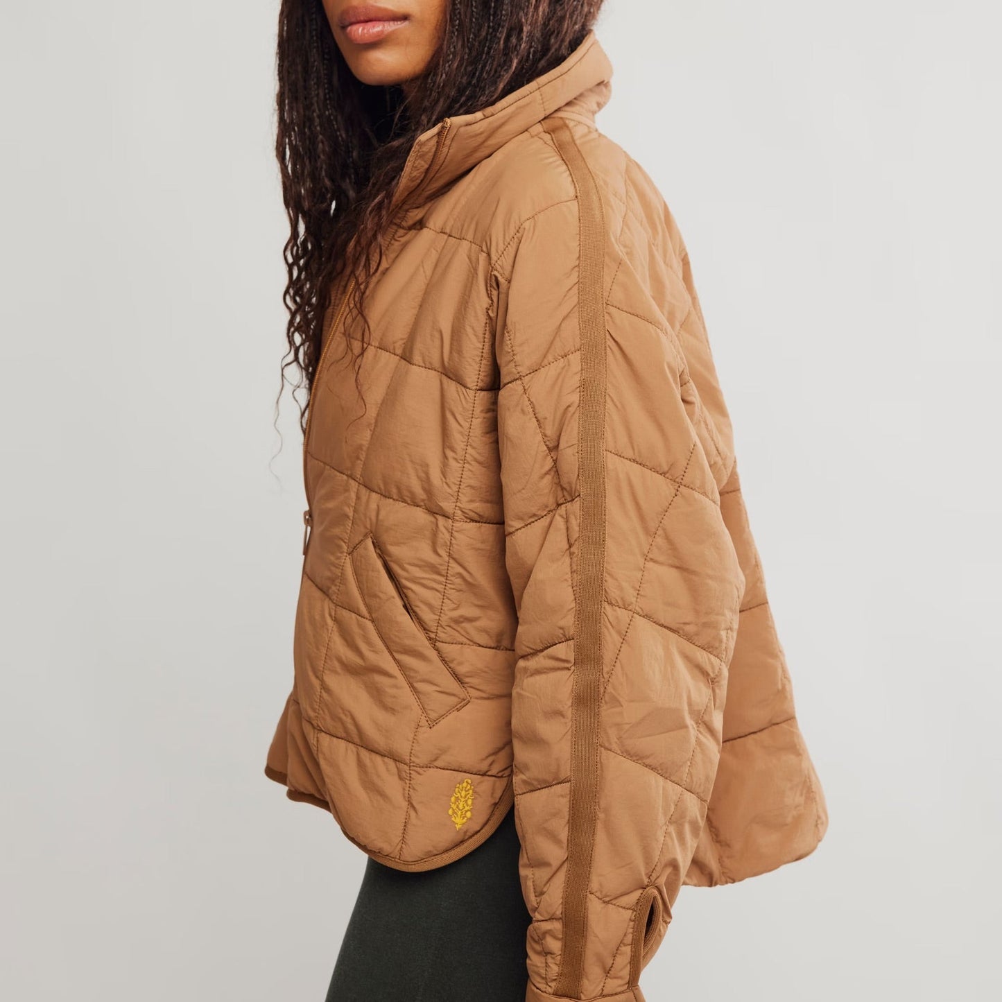 Pippa Packable Puffer Jacket - Twig