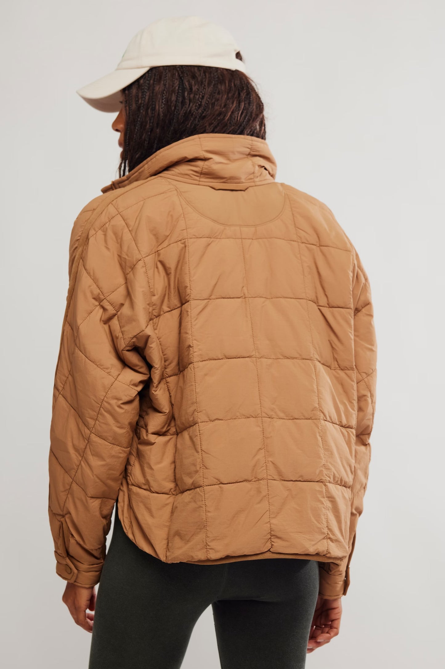 Pippa Packable Puffer Jacket - Twig