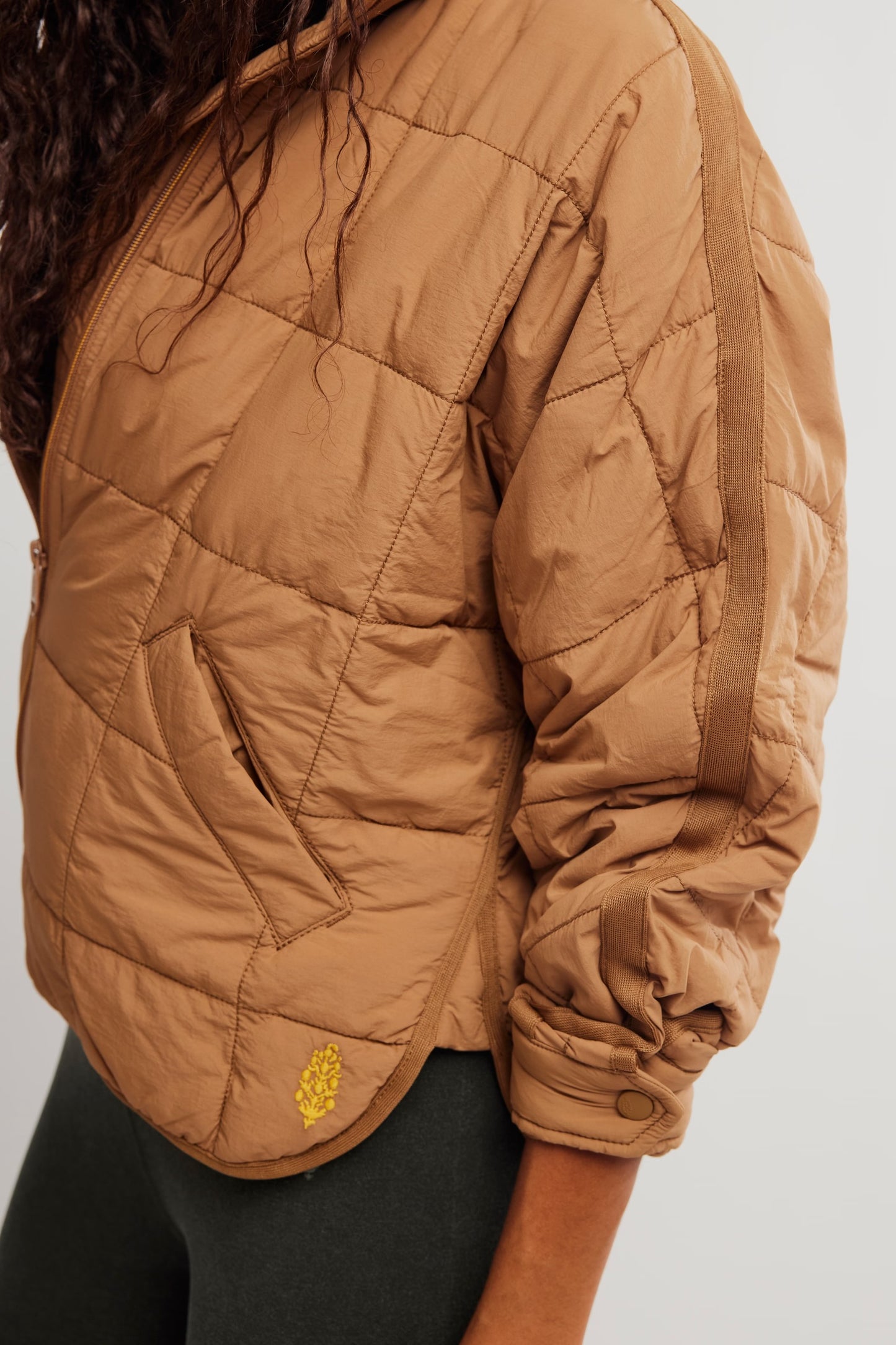 Pippa Packable Puffer Jacket - Twig