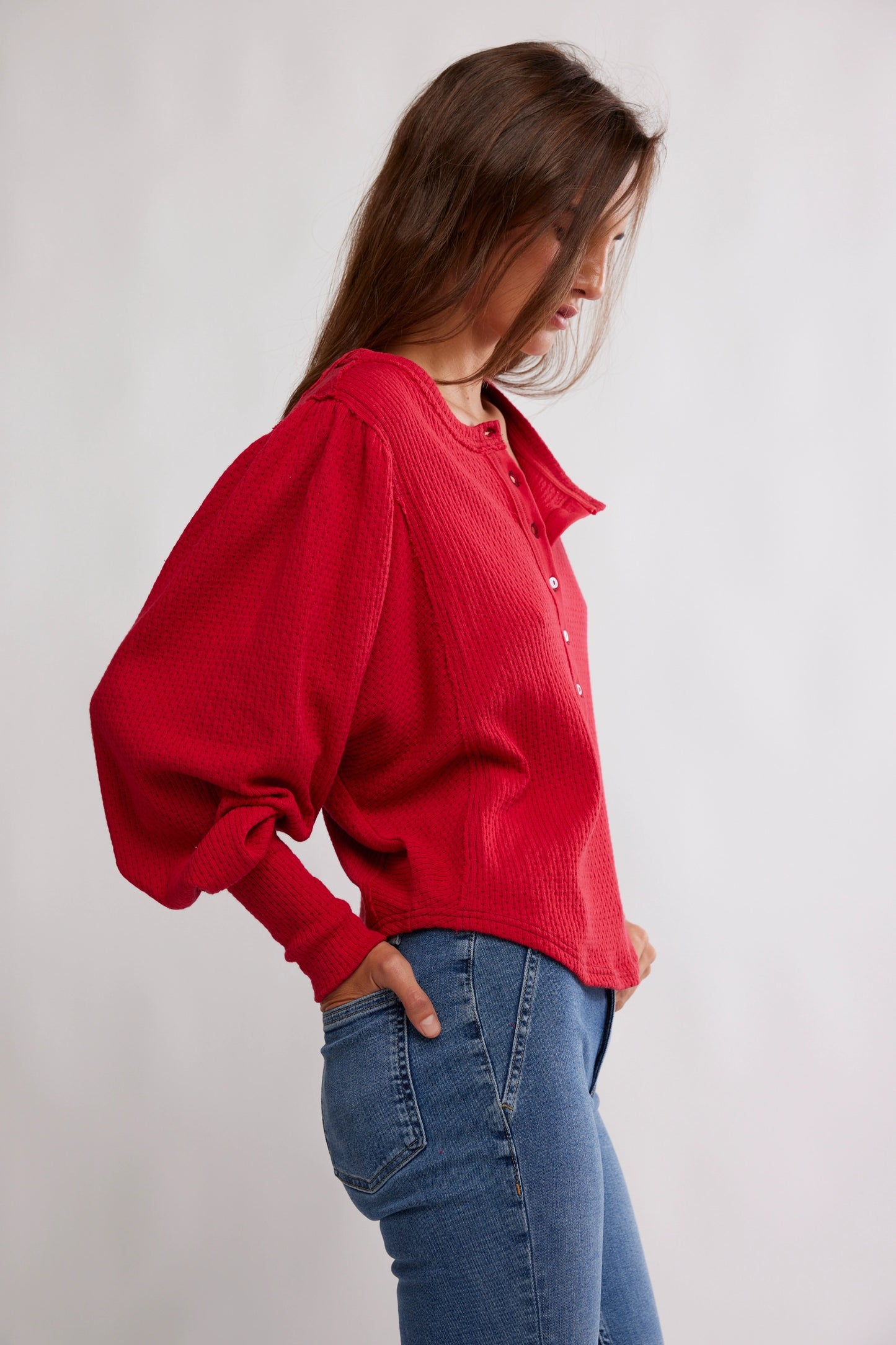 Quinn Knit Thermal - Salsa