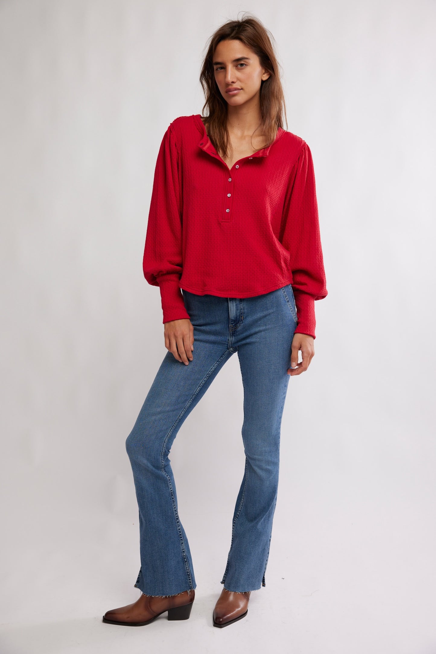 Quinn Knit Thermal - Salsa