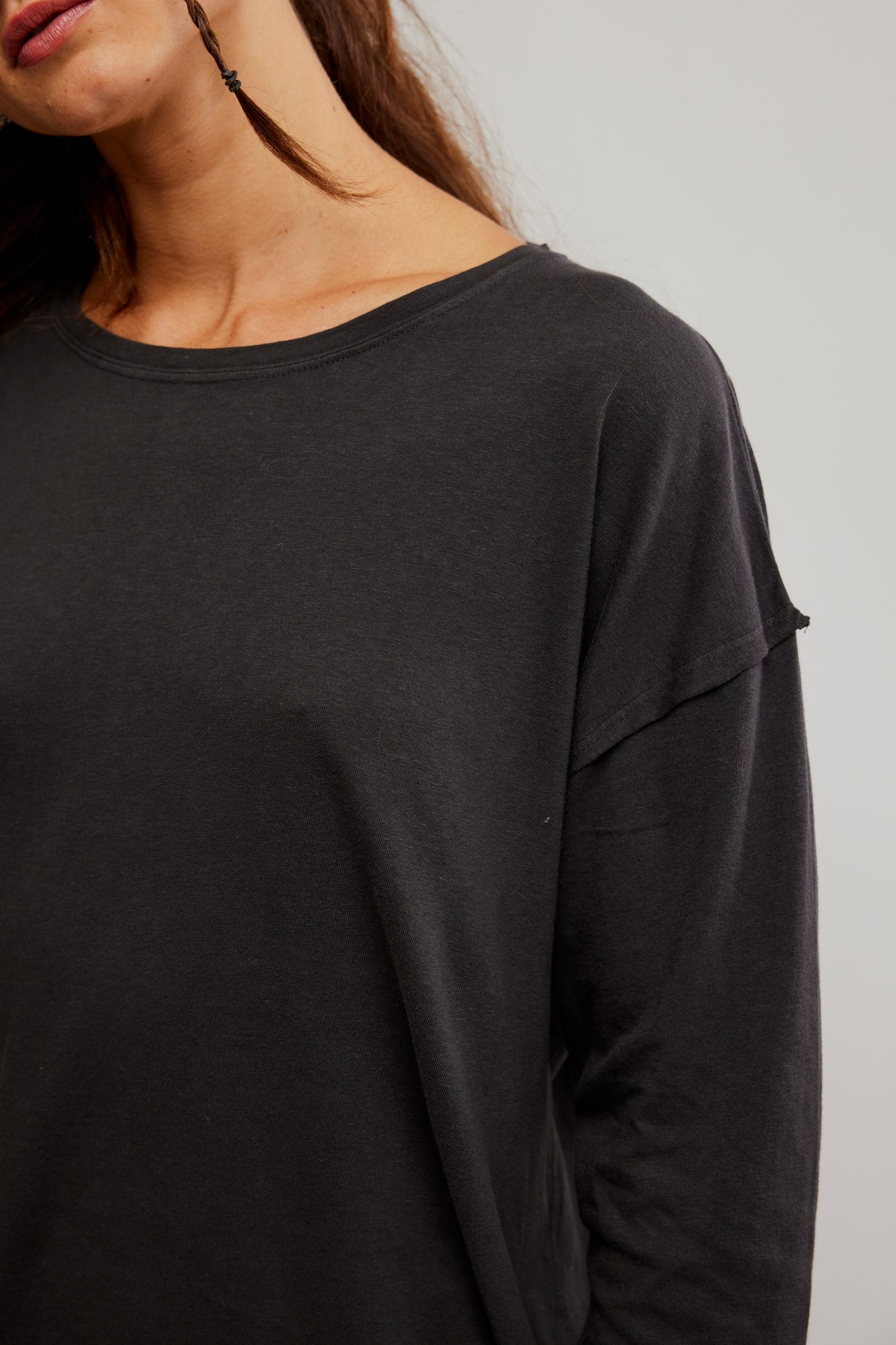 Nina Long Sleeve Tee - Black